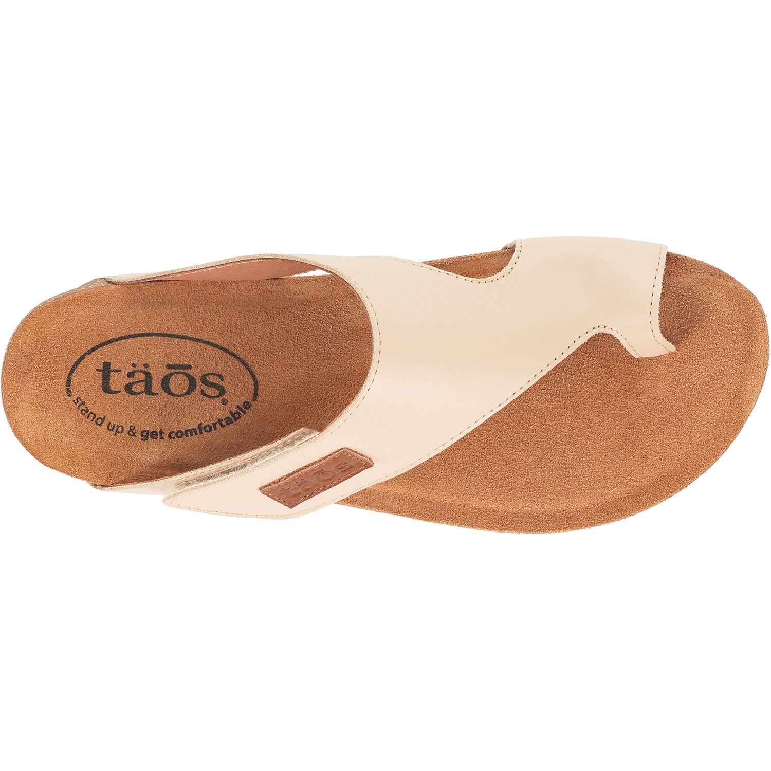 Womens Taos Taos Loop Women's Thong Sandals Natural Leather Natural Leather