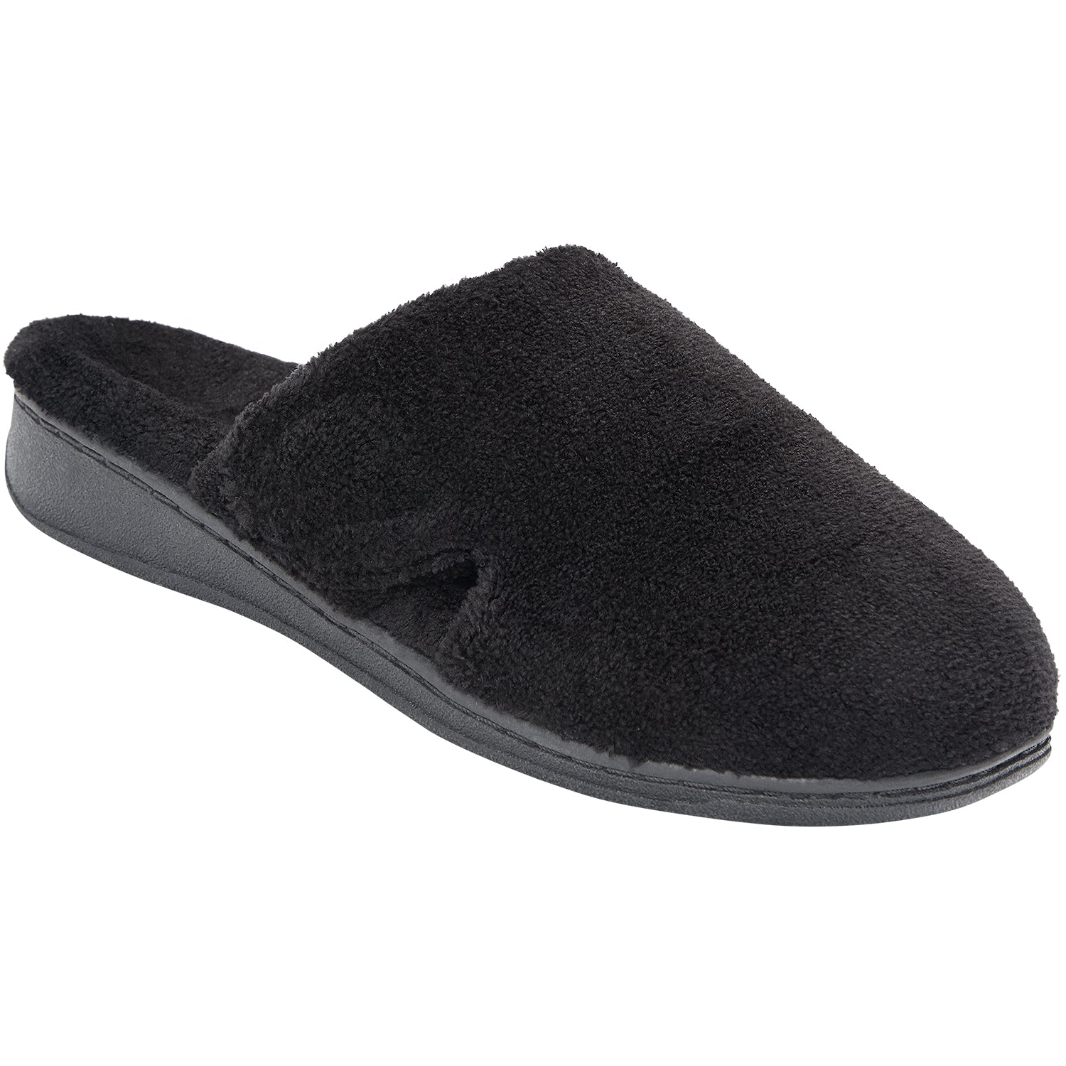 Womens Vionic Vionic Gemma Women's Terrycloth Slippers Black Terrycloth Black Terrycloth