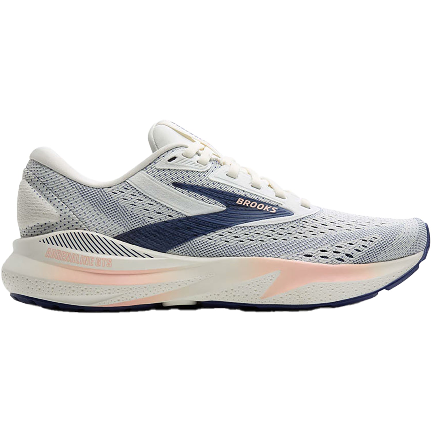 Women's Brooks Adrenaline GTS 24 Stability Grey/Blue Ribbon/Peach Mesh