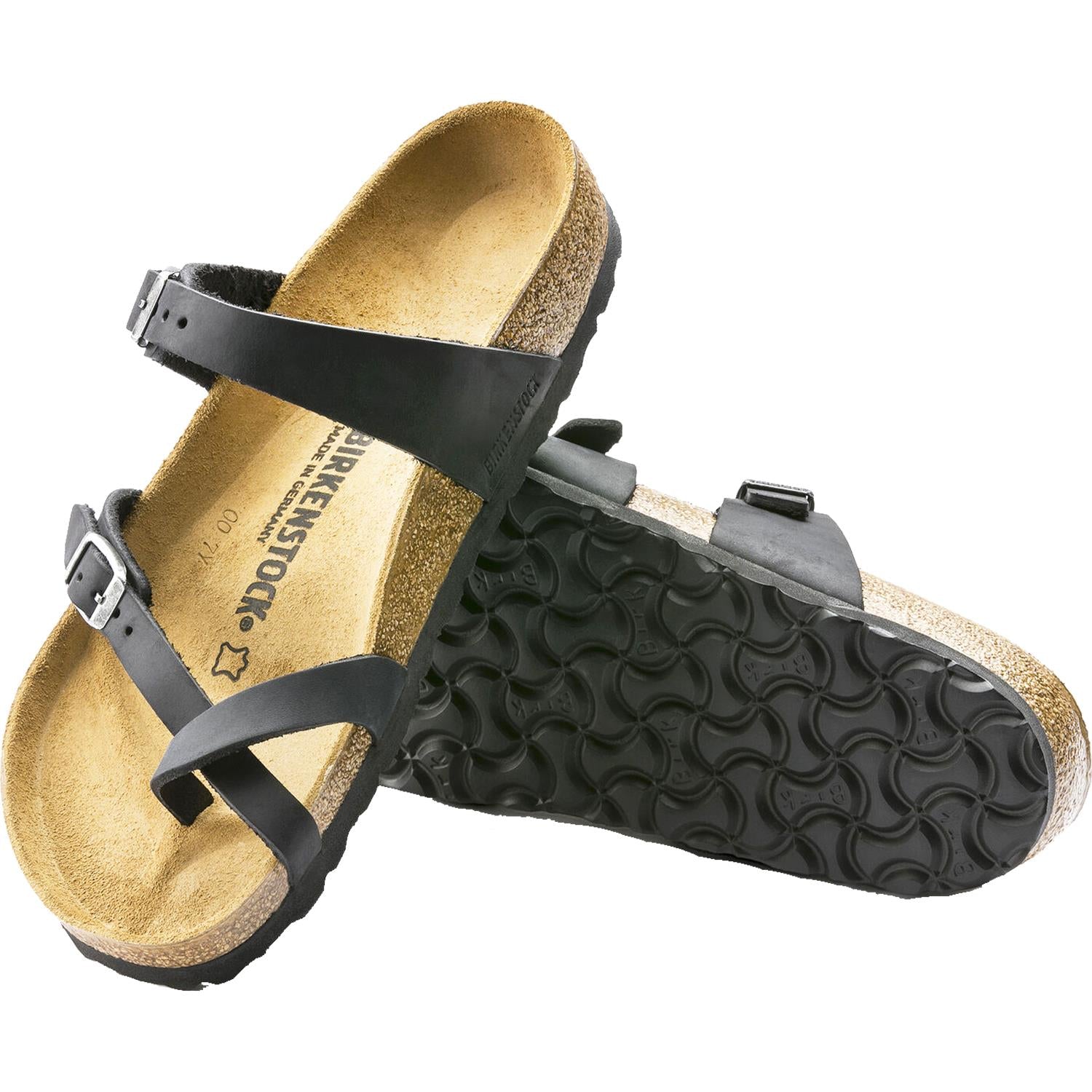 Womens Birkenstock Birkenstock Mayari Women's Sandals Black Oiled Leather Black Oiled Leather