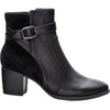 Womens Aetrex Women's Aetrex Rebecca Black Leather/Suede Combi Black