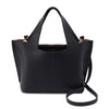 Womens Hobo Hobo International Vida Small Tote Handbag Micro Pebbled Black + Biscuit Micro Pebbled Black + Biscuit