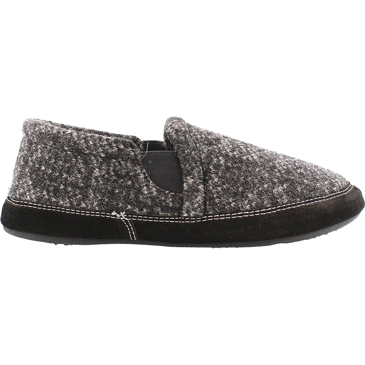 Mens Acorn Acorn Fave Gore Men's Slippers Charcoal Tweed Wool Charcoal Tweed Wool