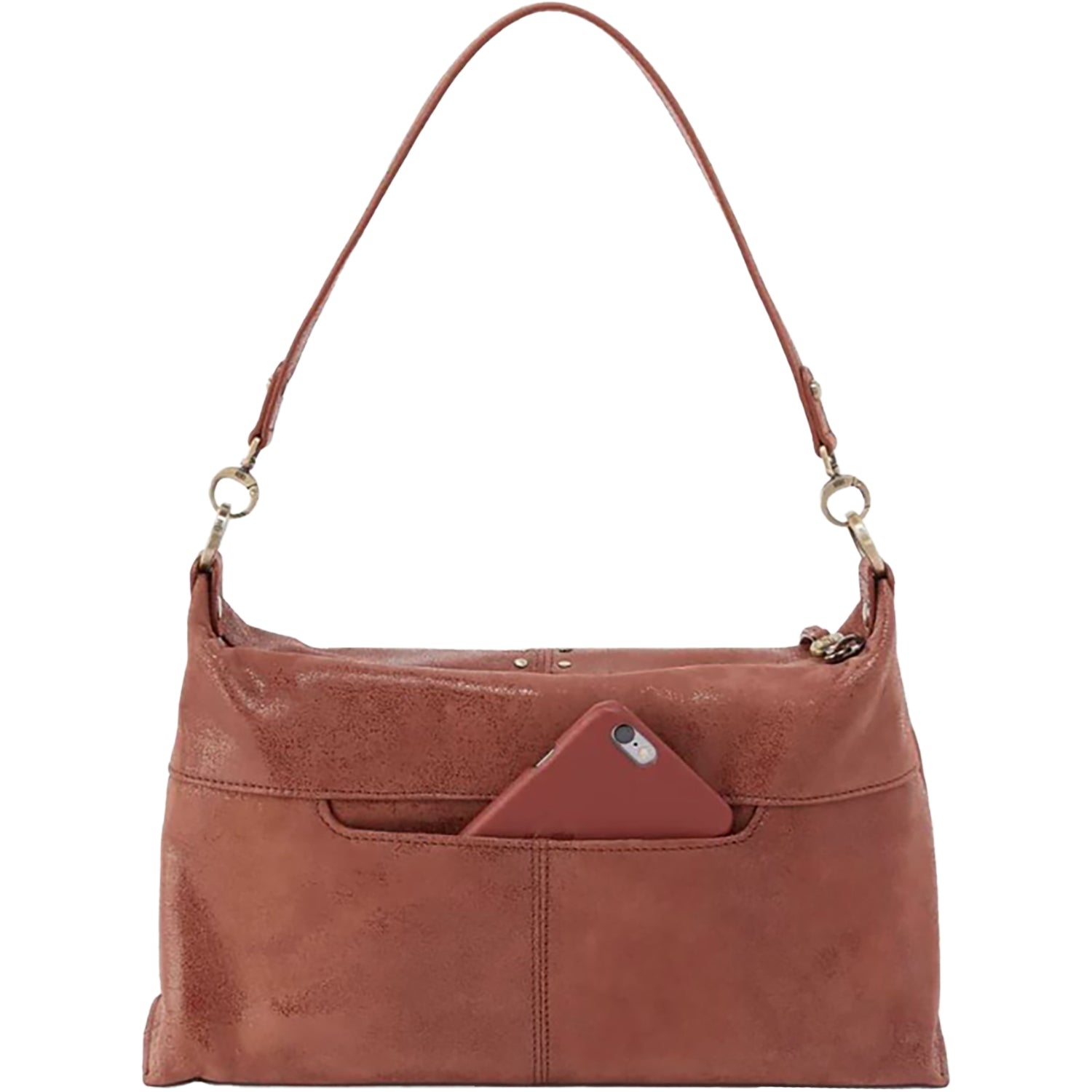 Womens Hobo Hobo Avon Shoulder Bag Buffed Burnished Saddle Buffed Burnished Saddle