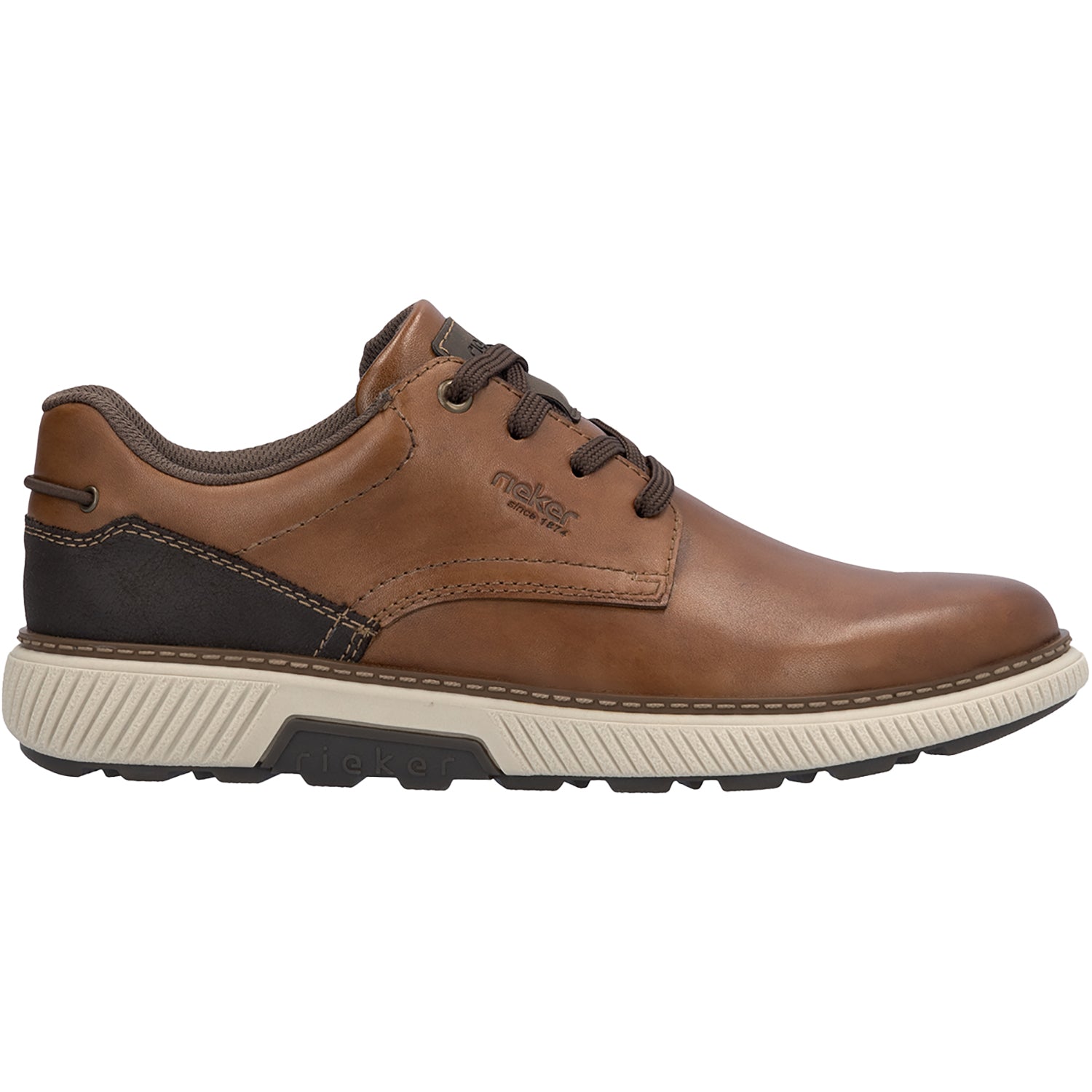 Mens Rieker Rieker B3313-24 Stan Men's Lace Up Shoes Muskat/Braun/Schoko Leather Muskat/Braun/Schoko Leather