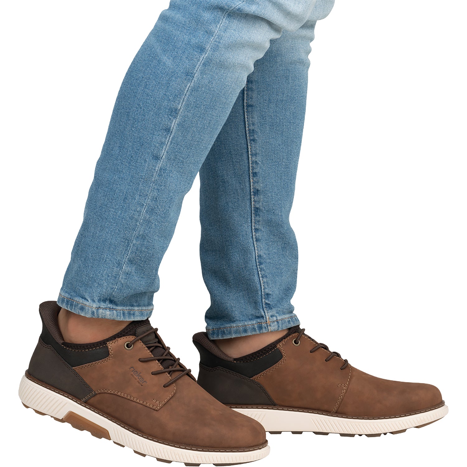 Mens Rieker Rieker B3357-24 Hands-Free Men's Hands-Free Lace Up Shoes Brown Brown