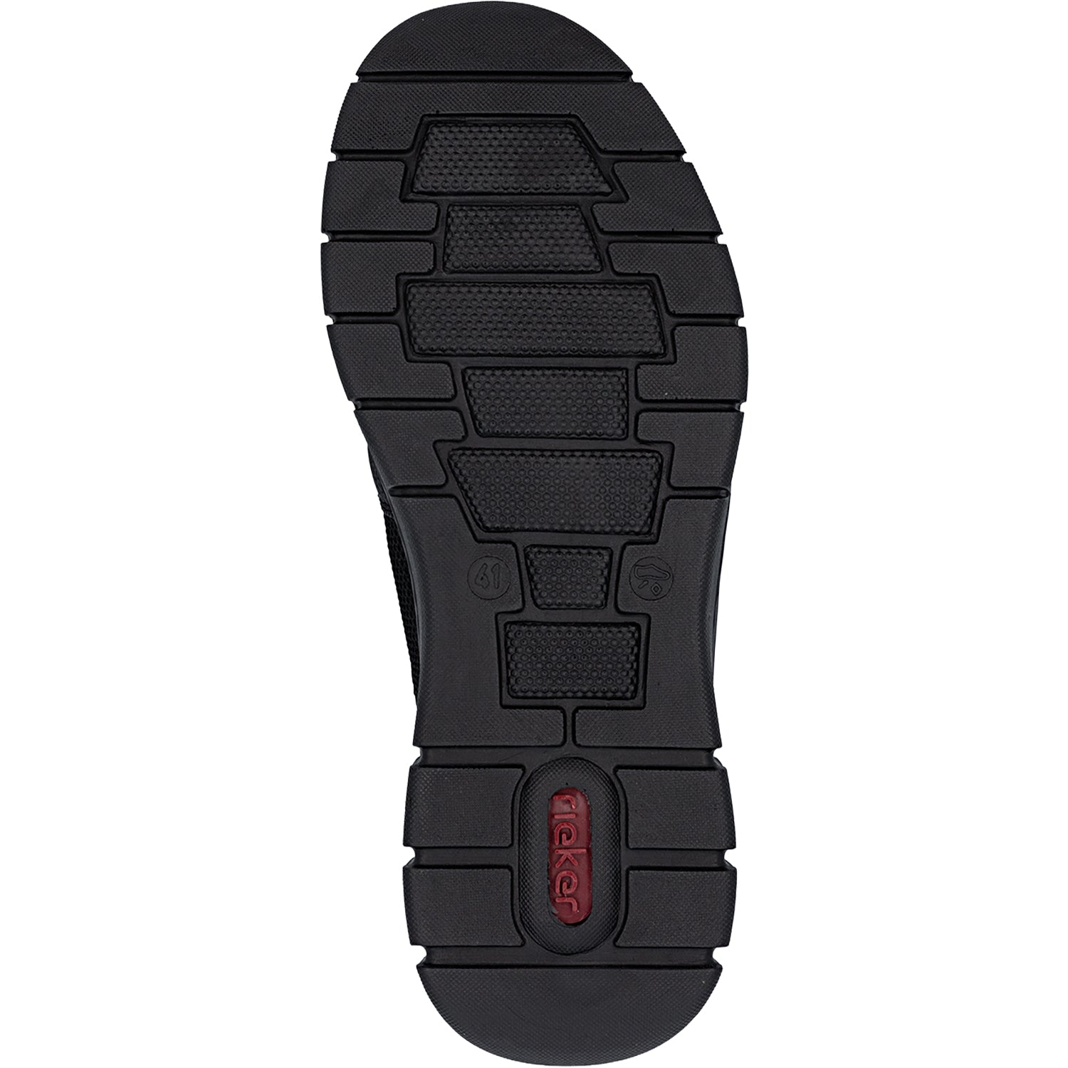Mens Rieker Rieker B7796-01 Men's Casual Slip-Ons Schwarz/Schwarz/Schwarz Schwarz/Schwarz/Schwarz