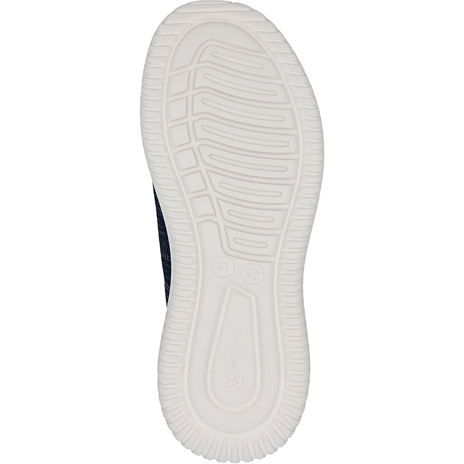 Mens Rieker Rieker B9651-14 Men's Casual Slip-Ons Ozean Grey/Baltik/Navy Ozean Grey/Baltik/Navy