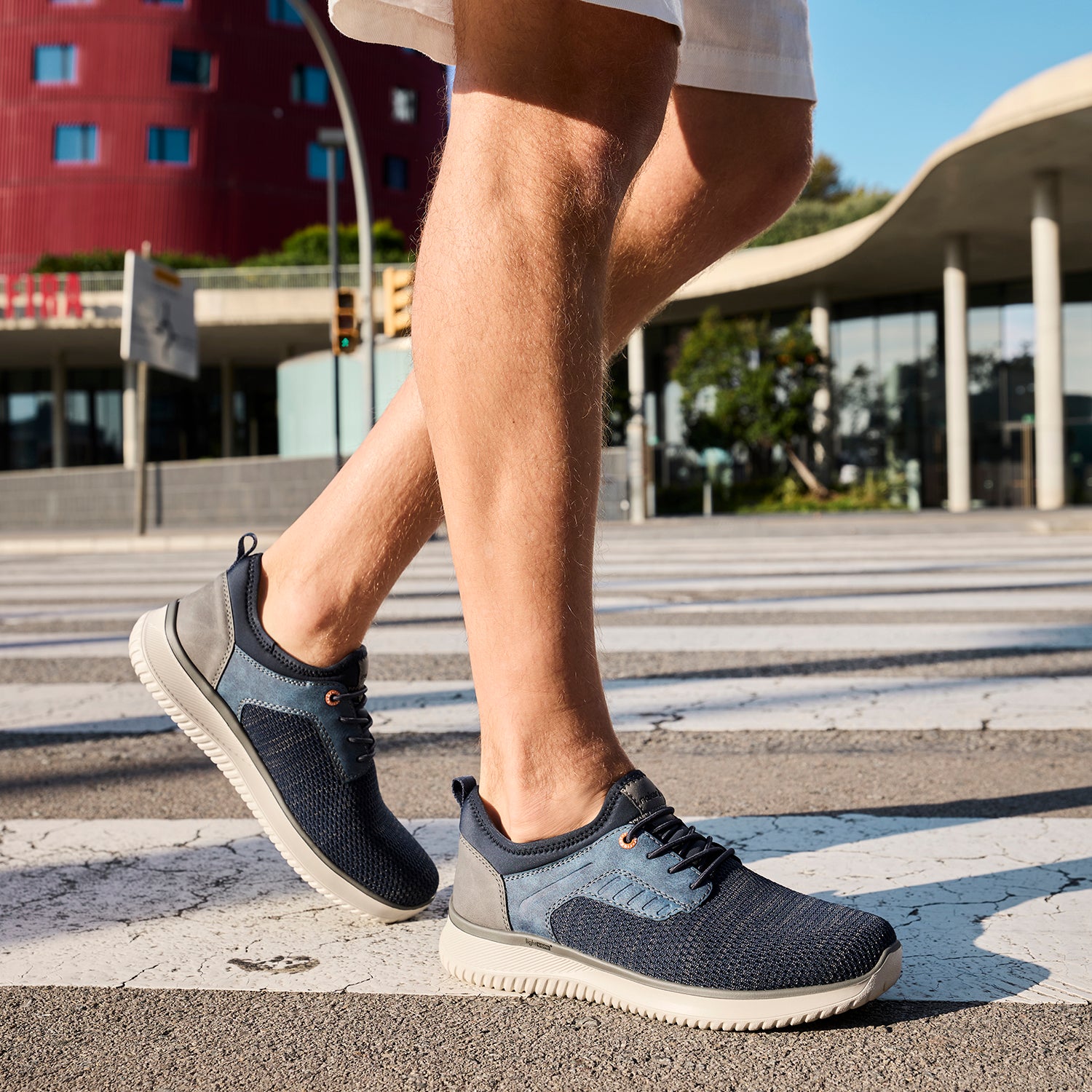 Mens Rieker Rieker B9651-14 Men's Casual Slip-Ons Ozean Grey/Baltik/Navy Ozean Grey/Baltik/Navy
