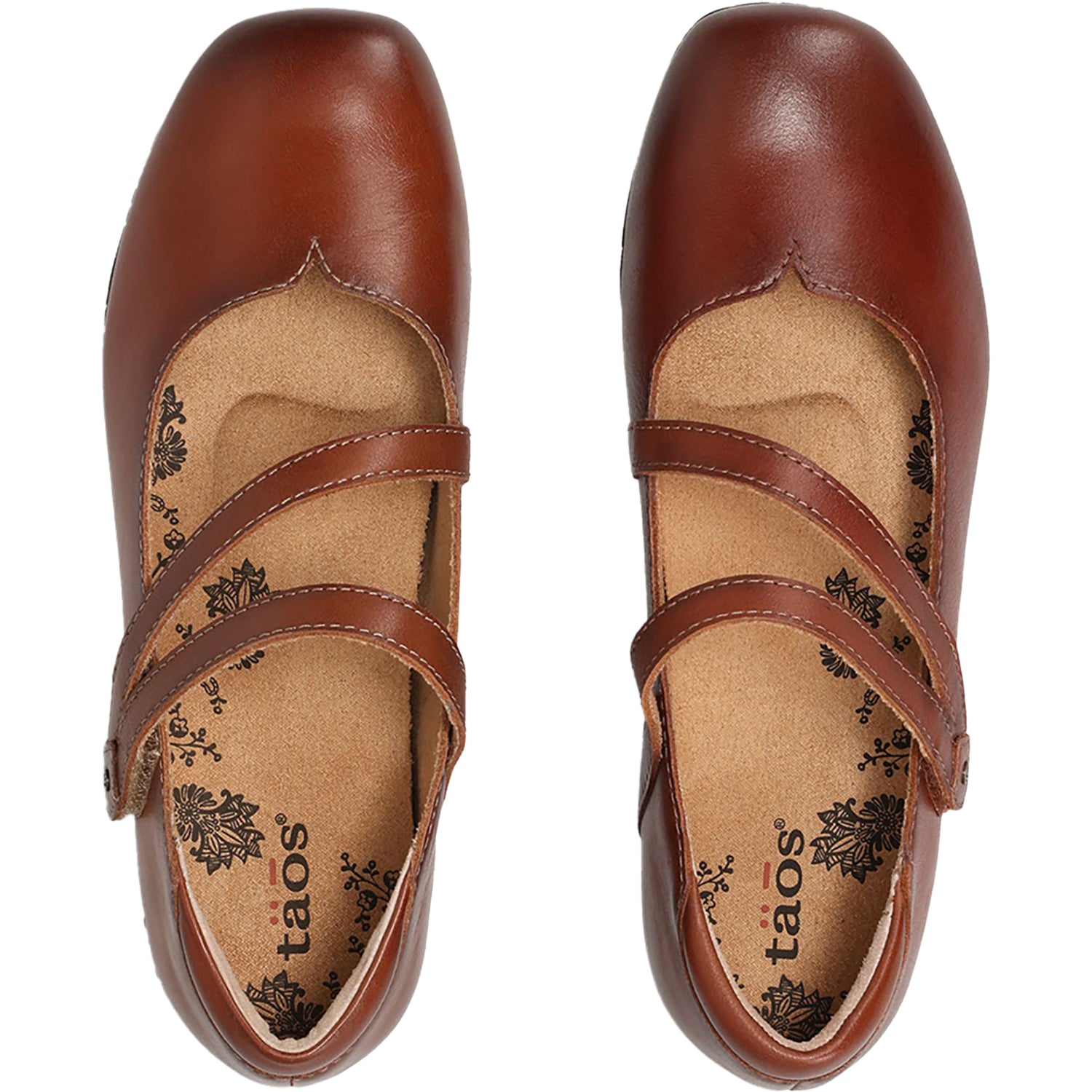 Womens Taos Women's Taos Banter Cognac Leather Cognac Leather