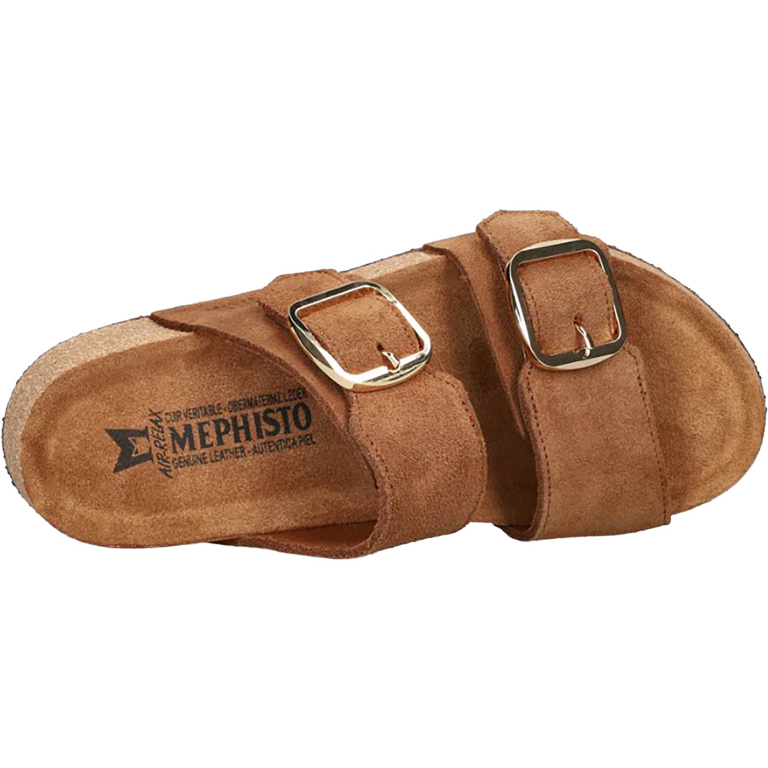 Womens Mephisto Mephisto Bayane Women's Slide Sandals Tobacco Tobacco