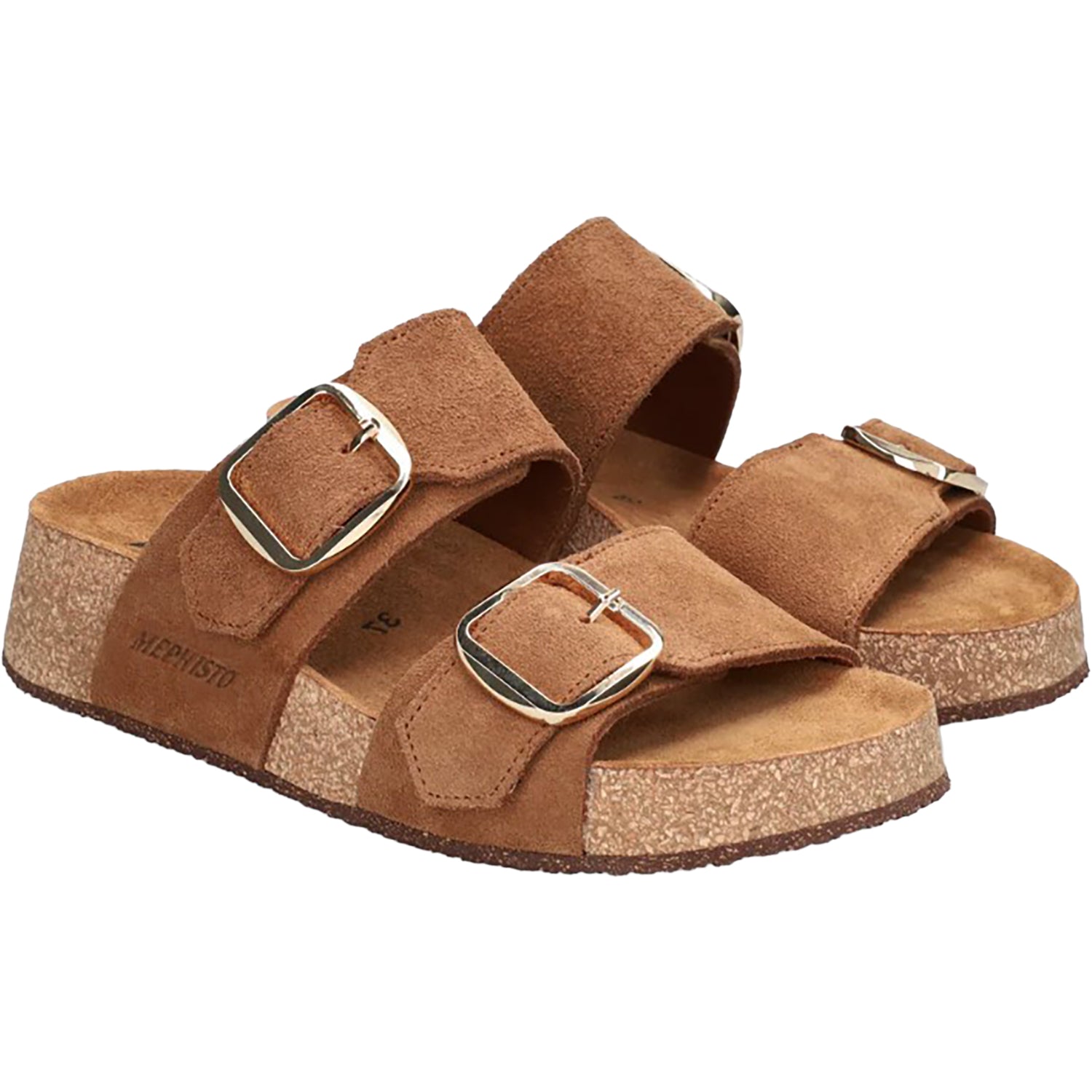 Womens Mephisto Mephisto Bayane Women's Slide Sandals Tobacco Tobacco