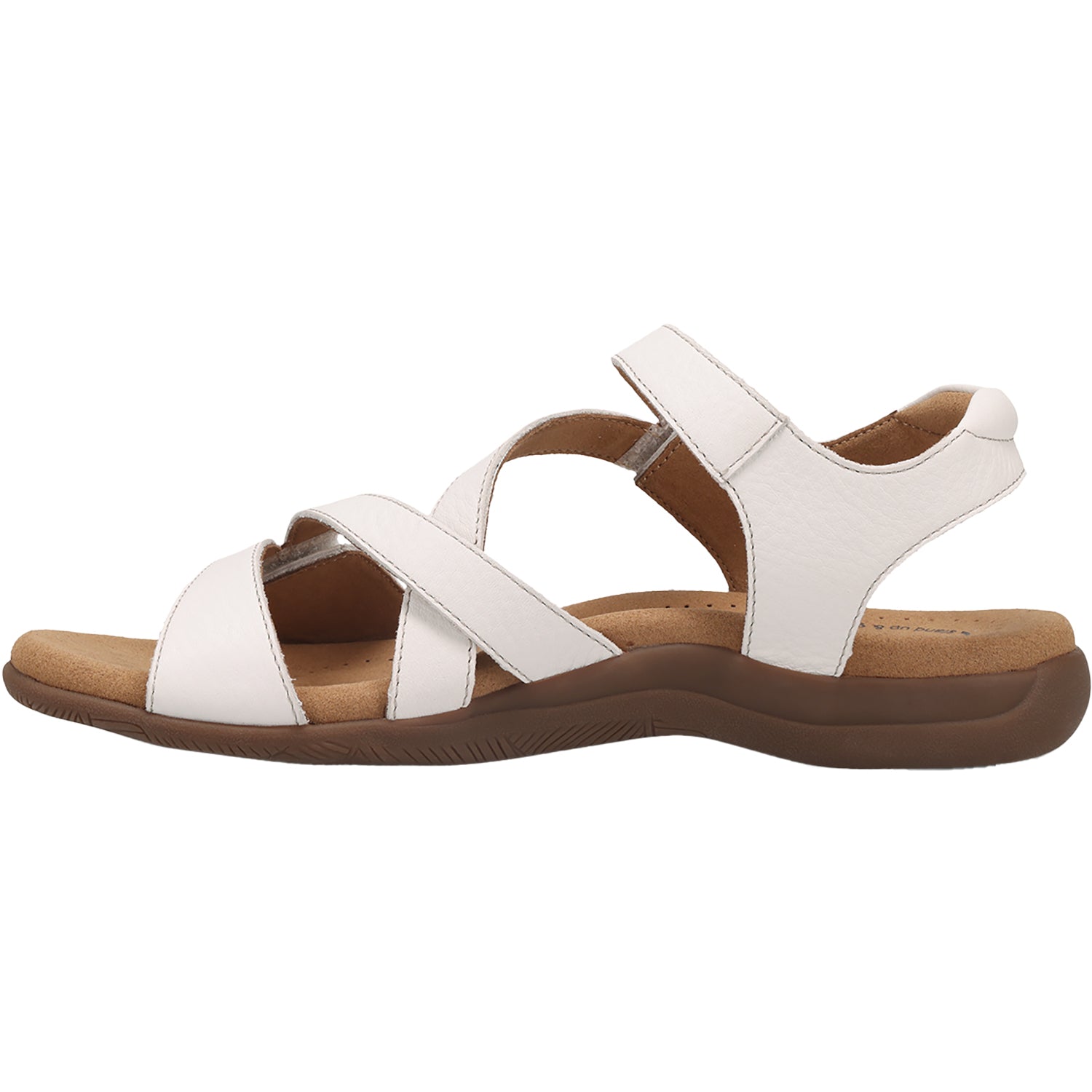 Womens Taos Taos Big Time Women's Ankle Strap Sandals White Leather White Leather