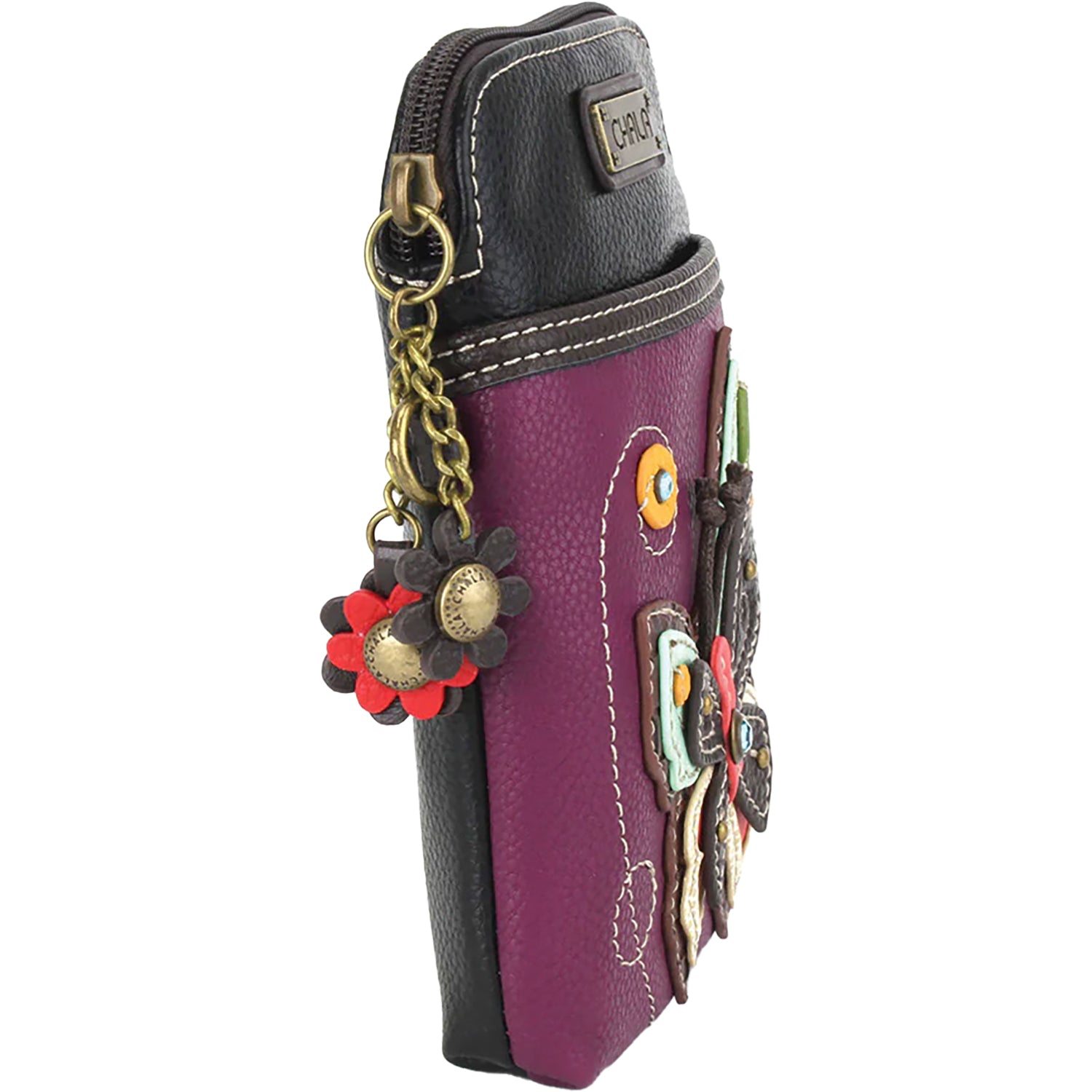 Chala Chala Butterfly Cellphone Crossbody Handbag Purple Purple
