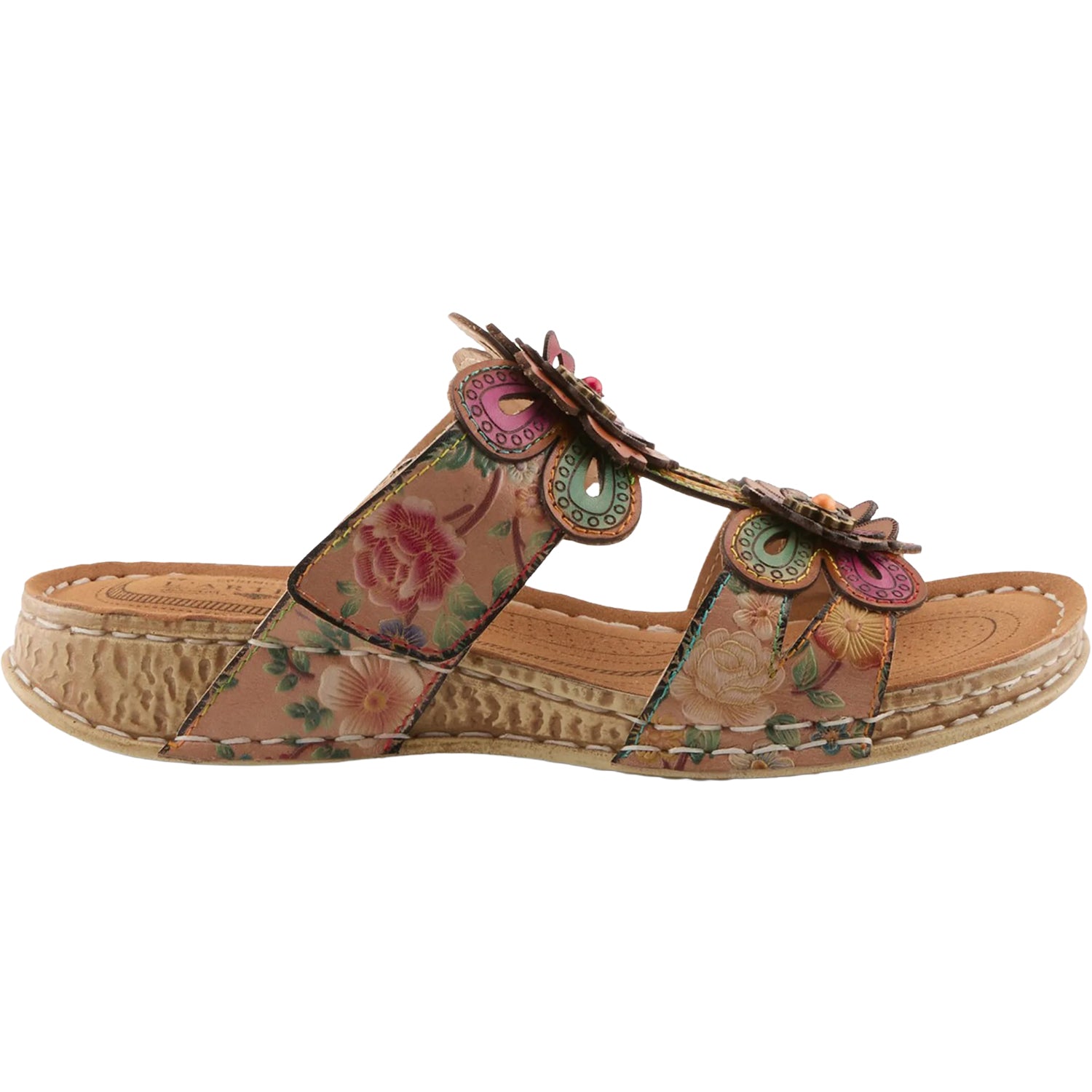 Womens L'artiste by spring step L'Artiste by Spring Step Beaudie Women's Sandals Tan Multi Tan Multi