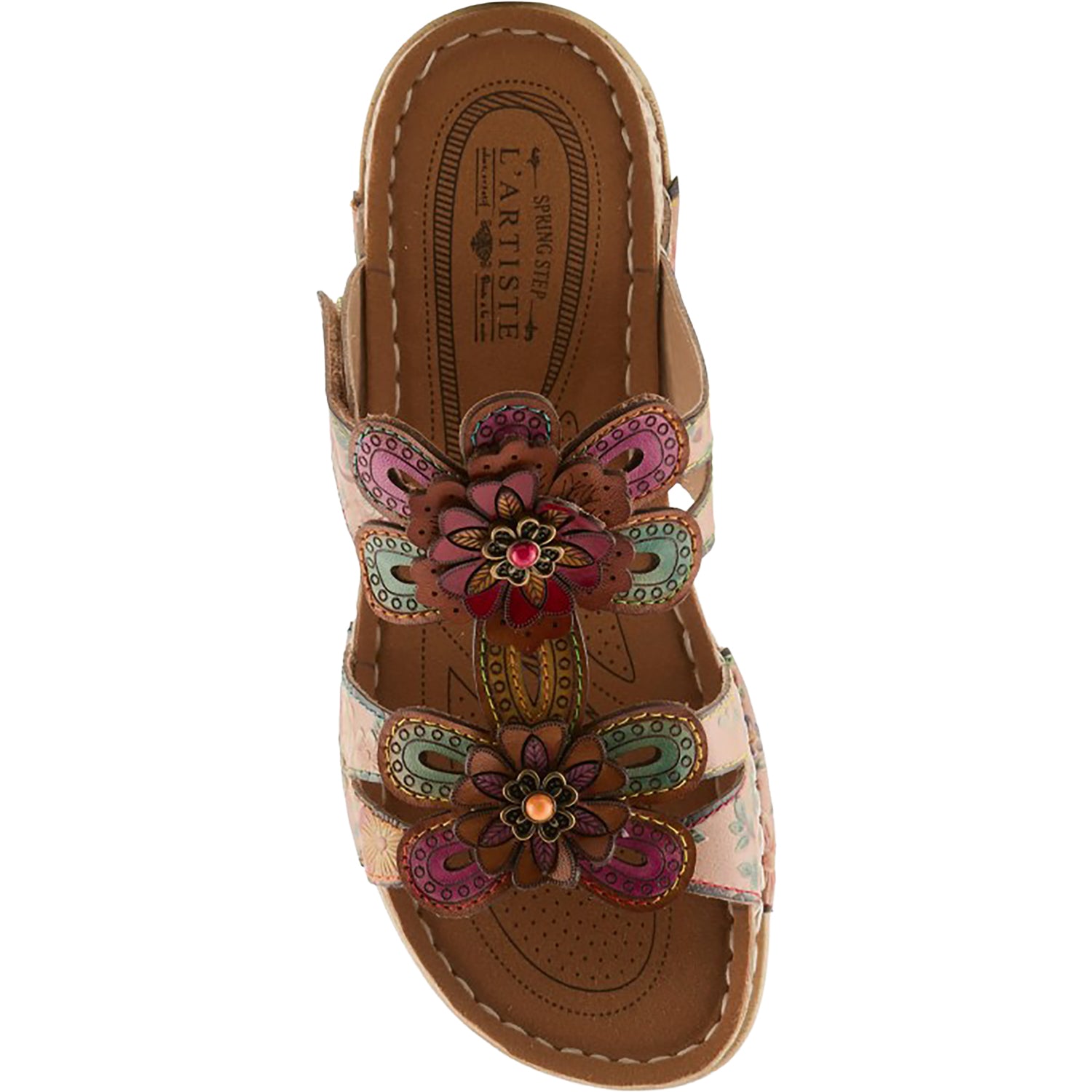 Womens L'artiste by spring step L'Artiste by Spring Step Beaudie Women's Sandals Tan Multi Tan Multi