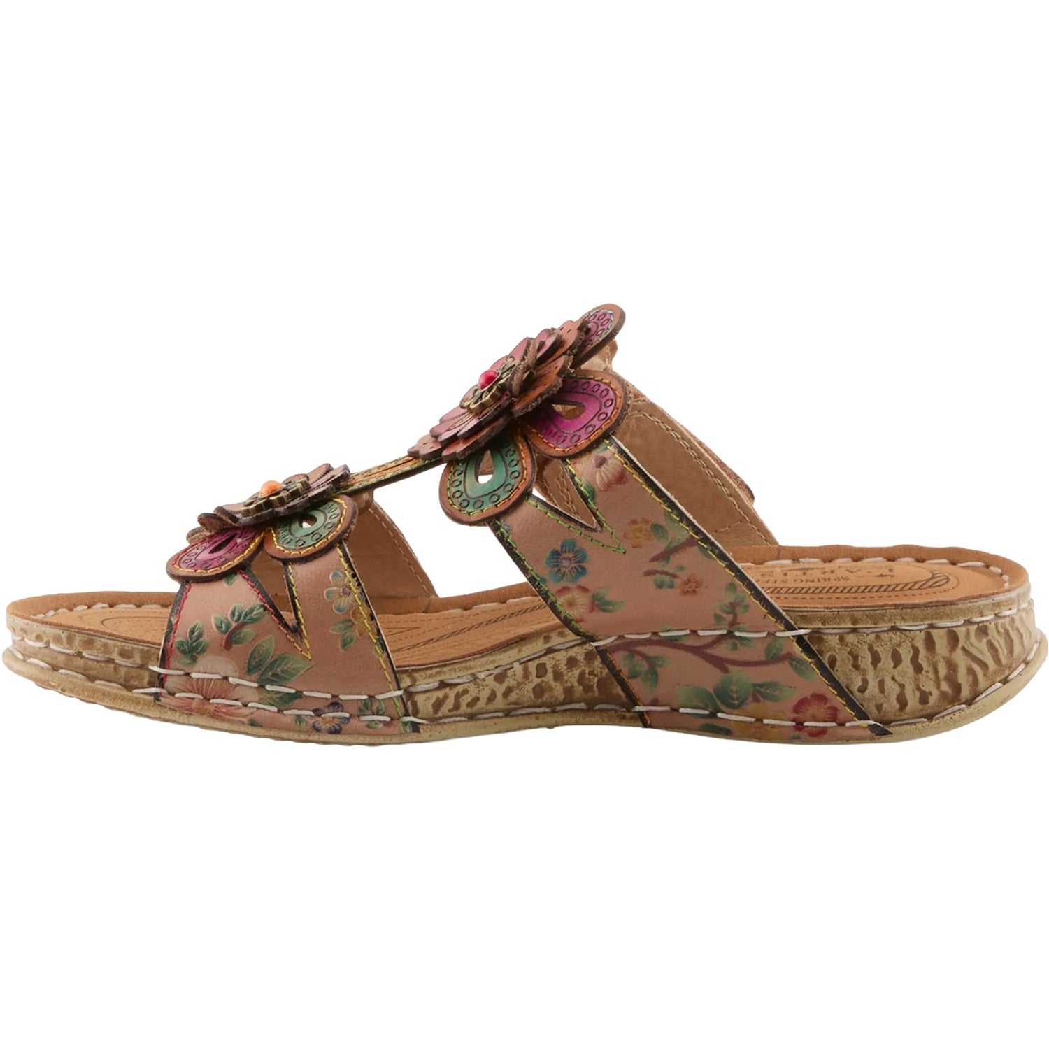 Womens L'artiste by spring step L'Artiste by Spring Step Beaudie Women's Sandals Tan Multi Tan Multi