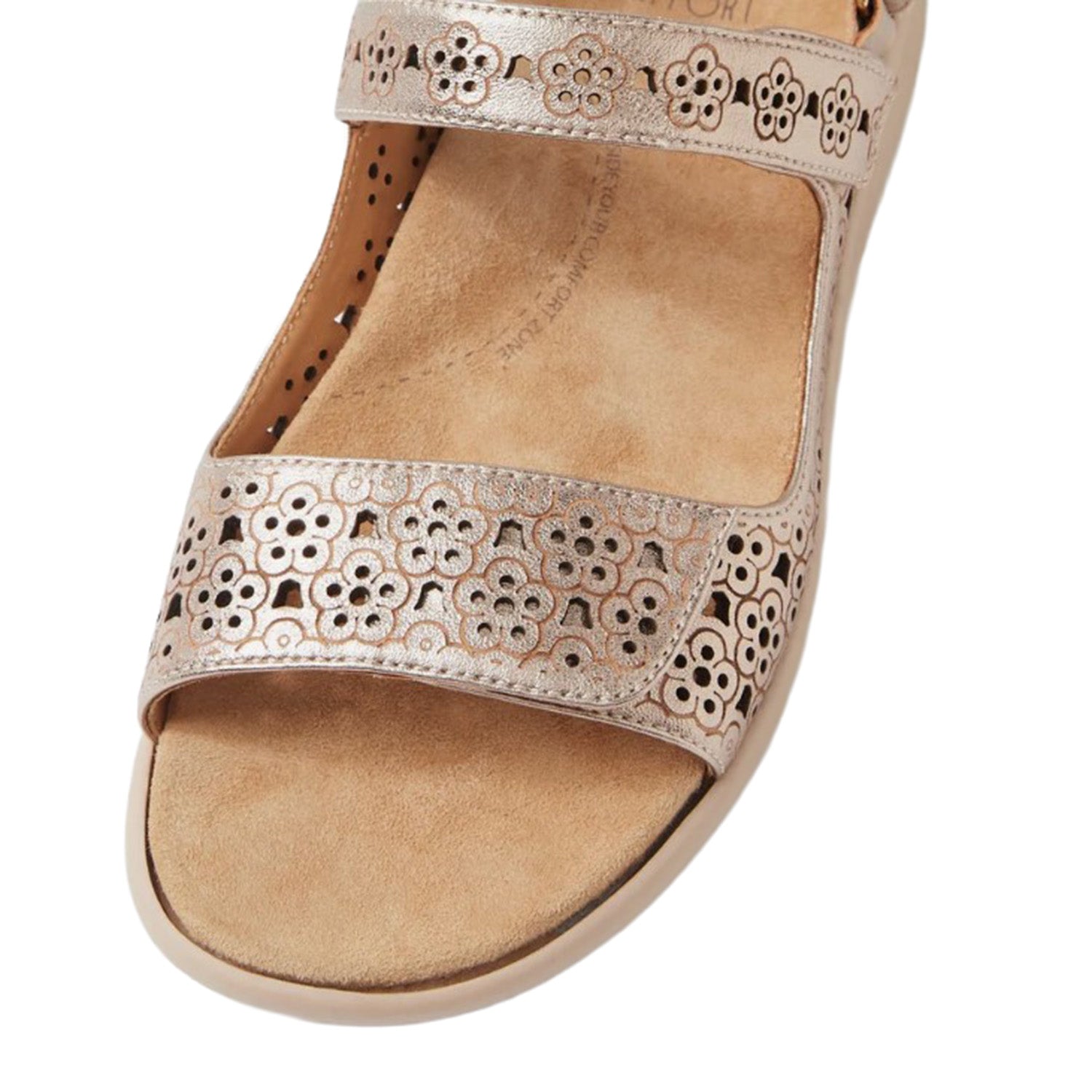 Womens Ziera Ziera Belon Women's Sandals Champagne-Almond Leather Champagne Almond Leather
