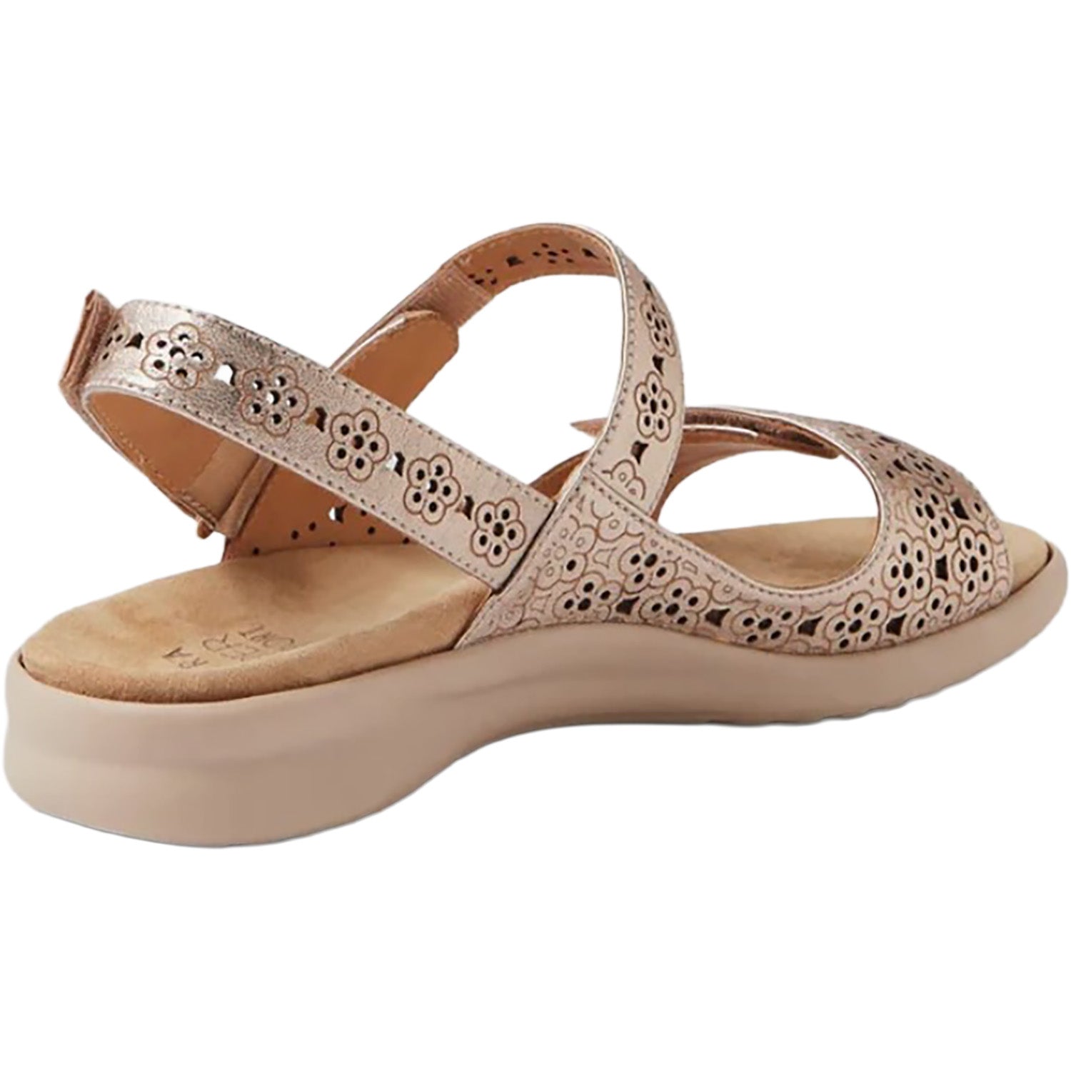 Womens Ziera Ziera Belon Women's Sandals Champagne-Almond Leather Champagne Almond Leather