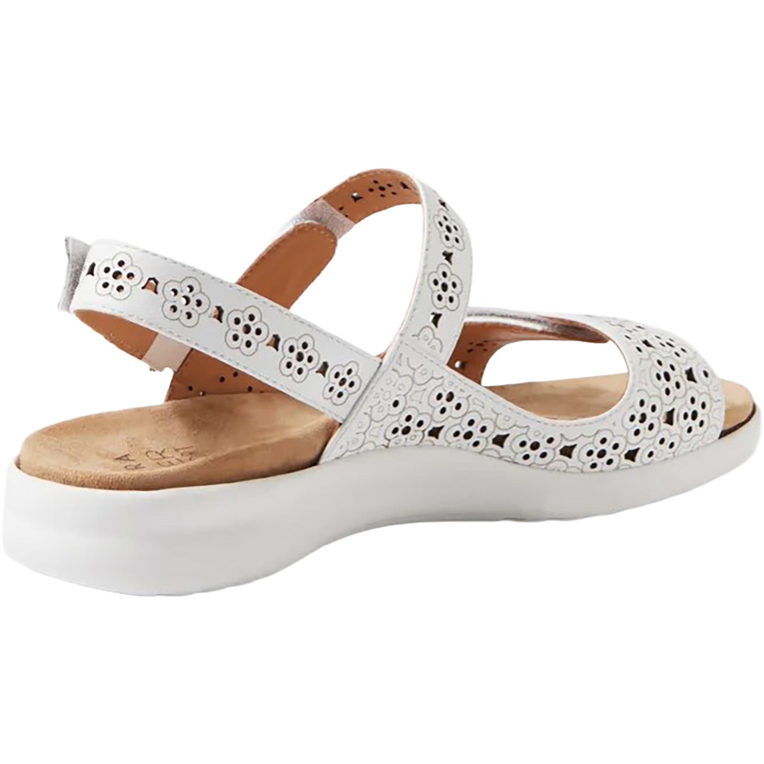 Womens Ziera Ziera Belon Women's Sandals White-White Leather White-White Leather