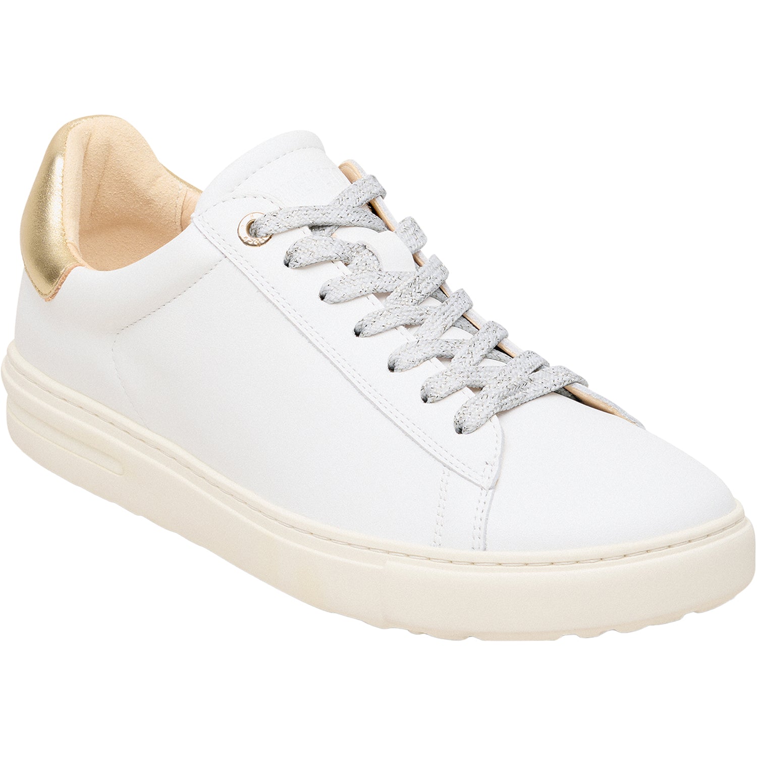 Womens Birkenstock Birkenstock Bend Women's Sporty Lace Up Shoes White Leather White Leather