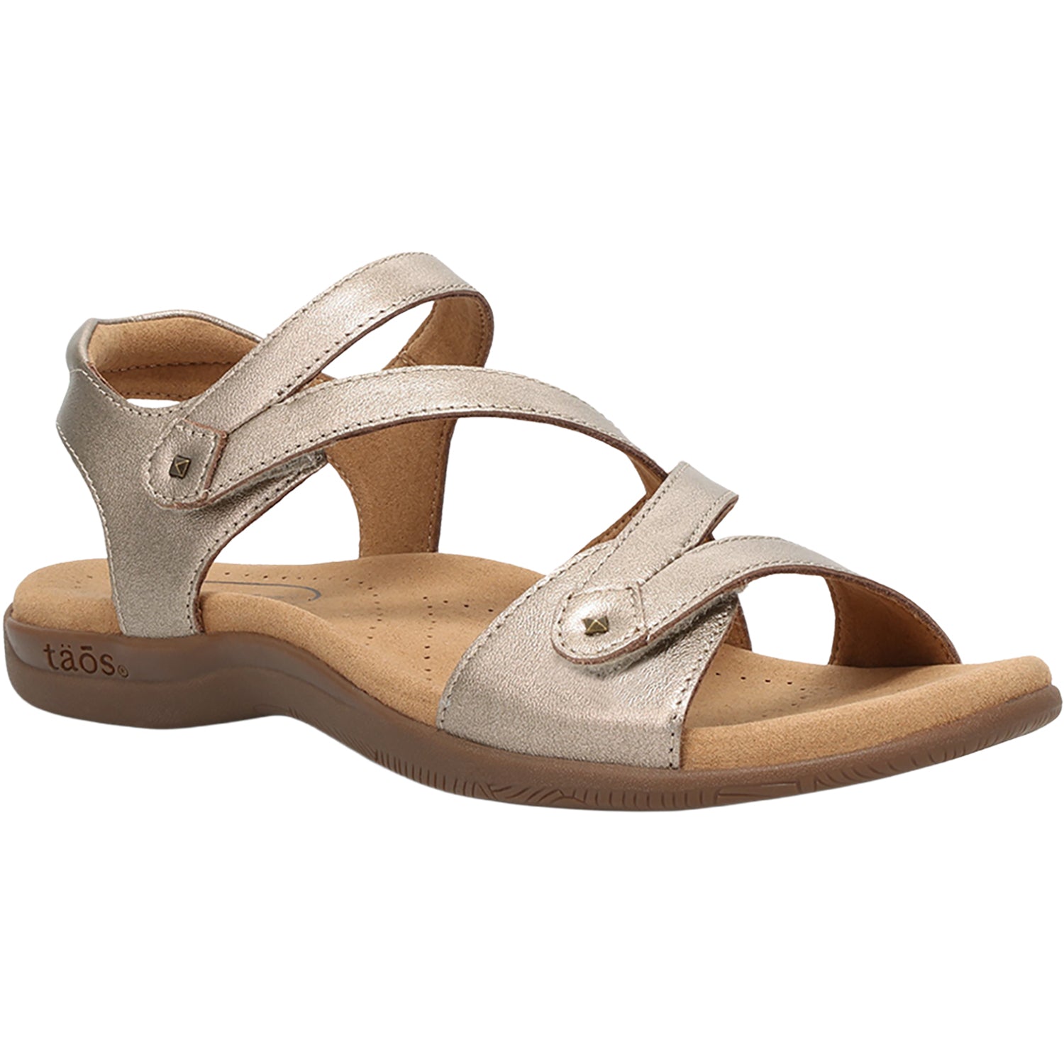 Womens Taos Taos Big Time Women's Sandals Champagne Champagne Leather