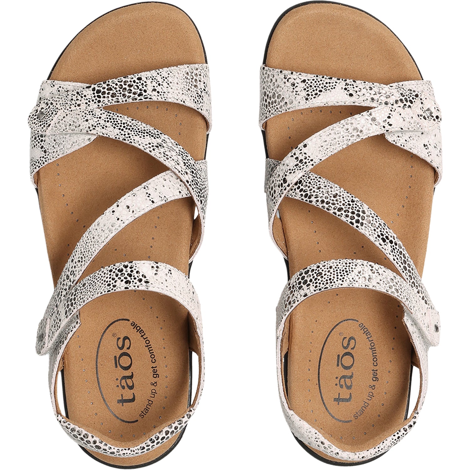 Womens Taos Taos Big Time Women's Sandals Grey Snake Grey Snake