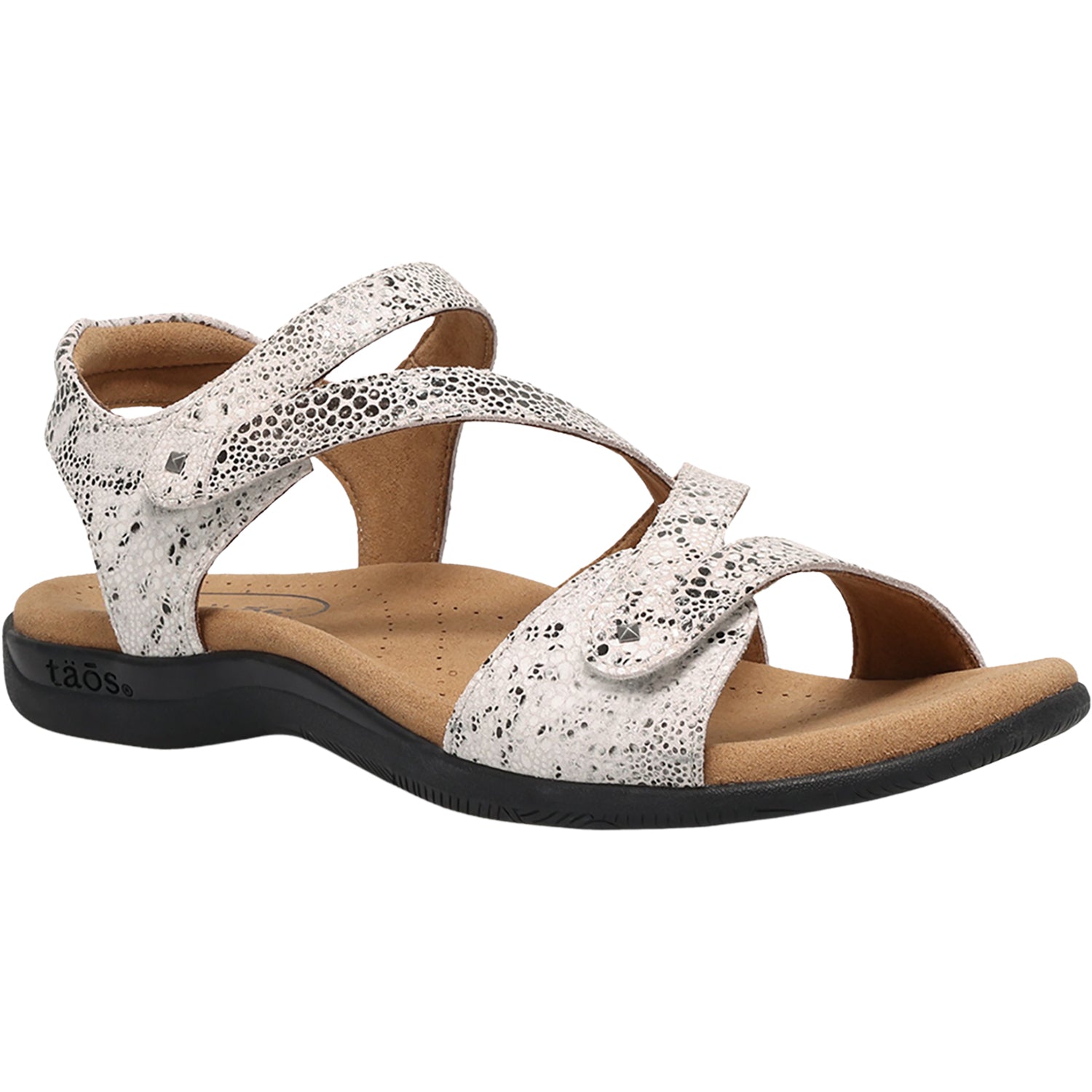 Womens Taos Taos Big Time Women's Sandals Grey Snake Grey Snake