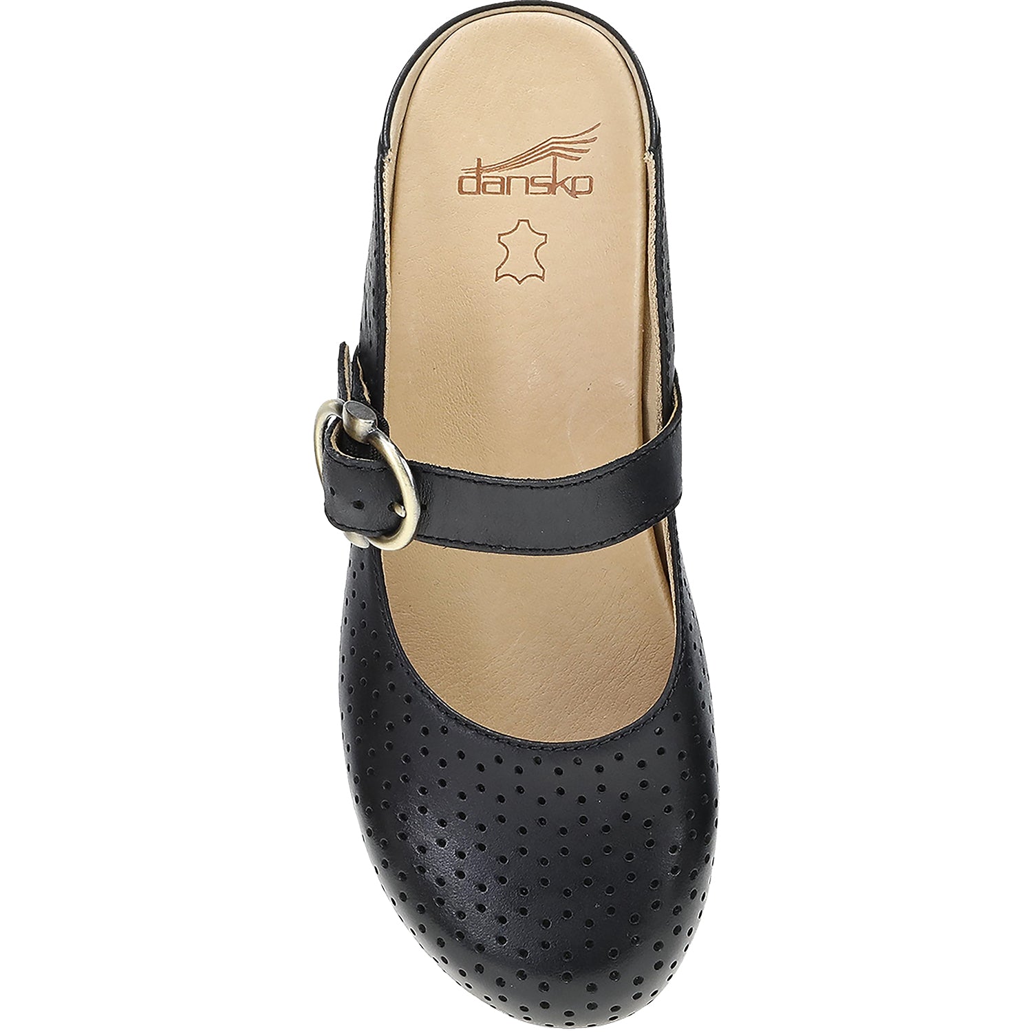 Womens Dansko Dansko Blaire Clog Women's Open Back Clogs Black Leather Black Leather