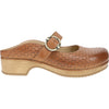 Womens Dansko Dansko Blaire Clog Women's Open Back Clogs Tan Leather Tan Leather