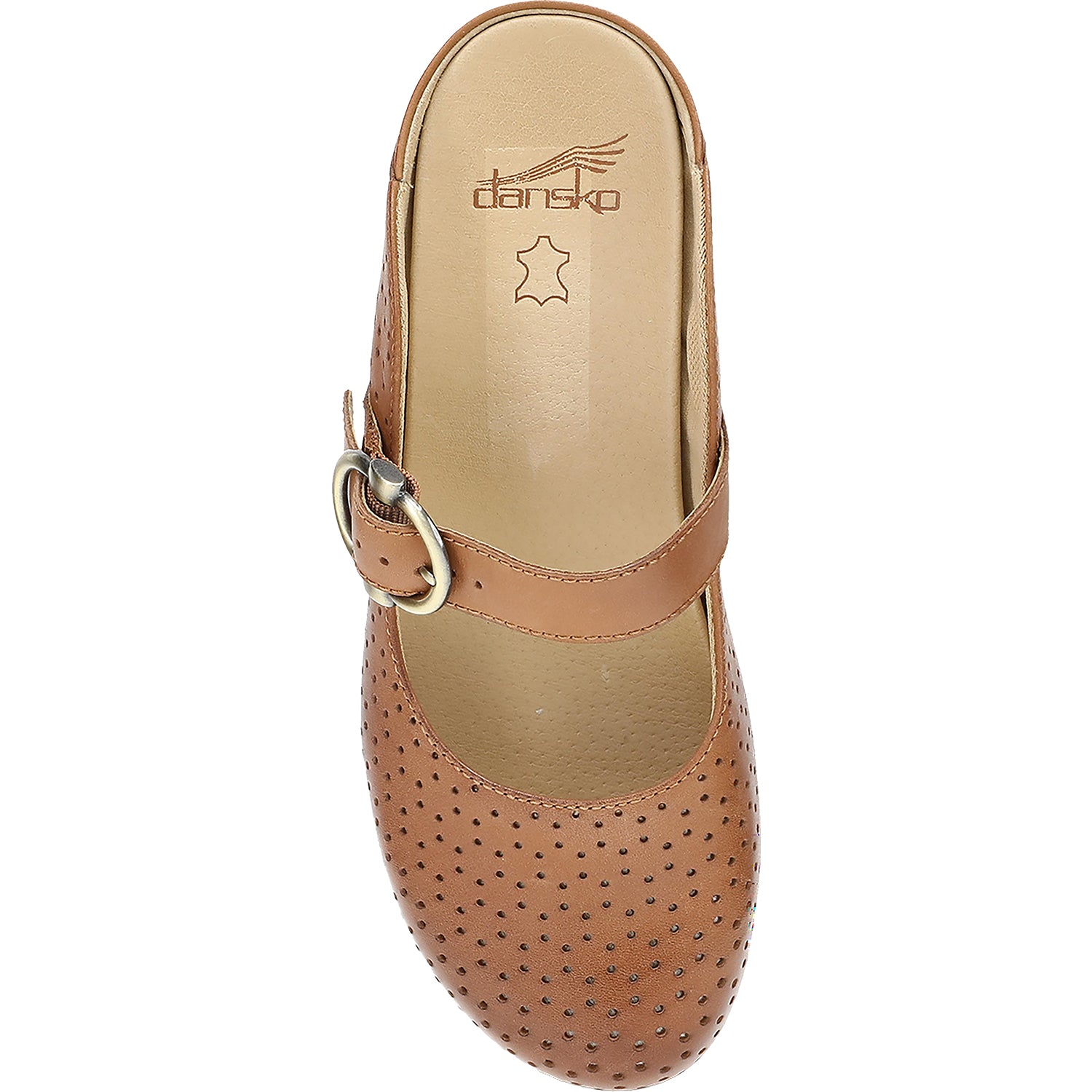 Womens Dansko Dansko Blaire Clog Women's Open Back Clogs Tan Leather Tan Leather
