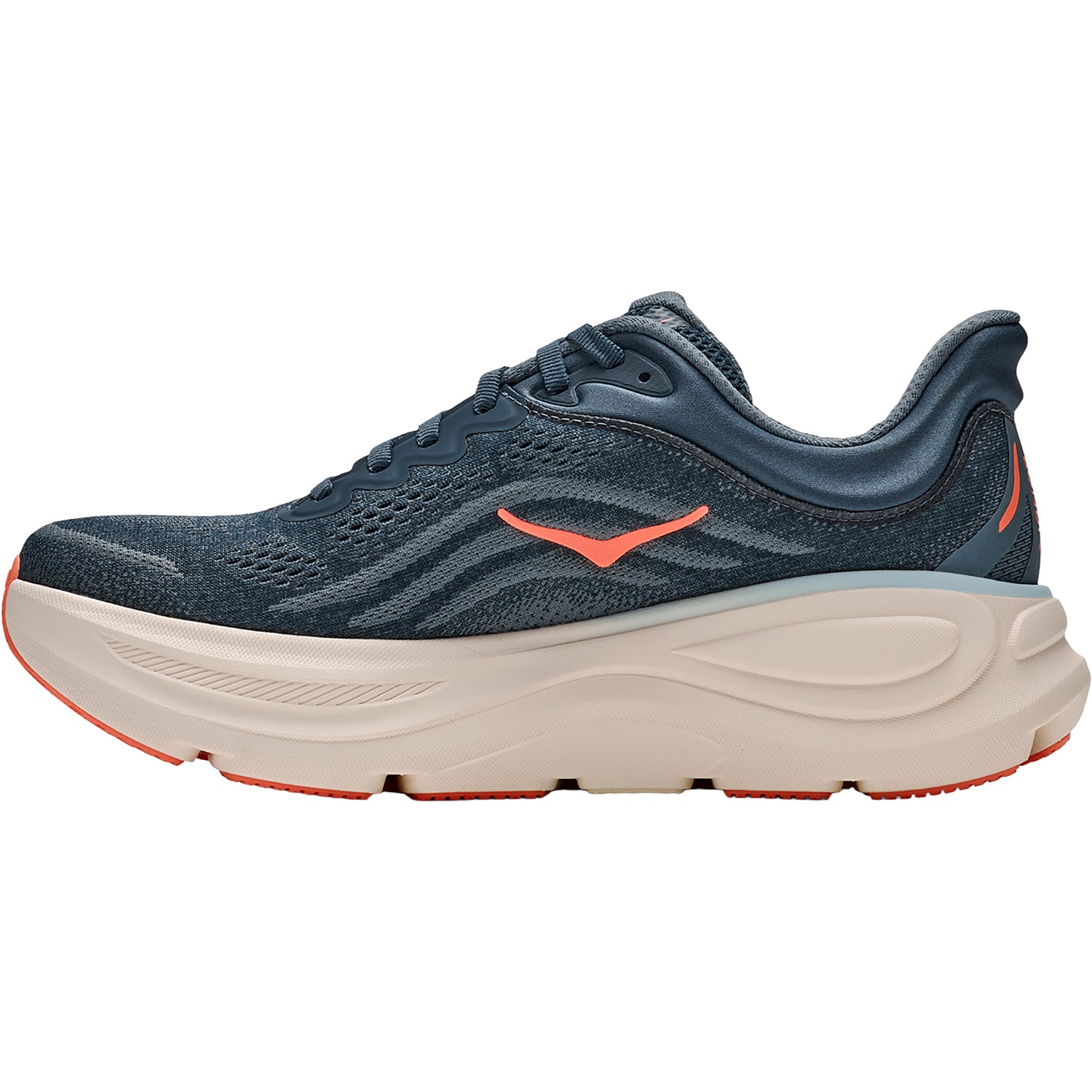 Mens Hoka one one Hoka Bondi 9 (Neutral Support) Men's Athletic Shoes Faded Navy/Slate Blue Faded Navy/Slate Blue