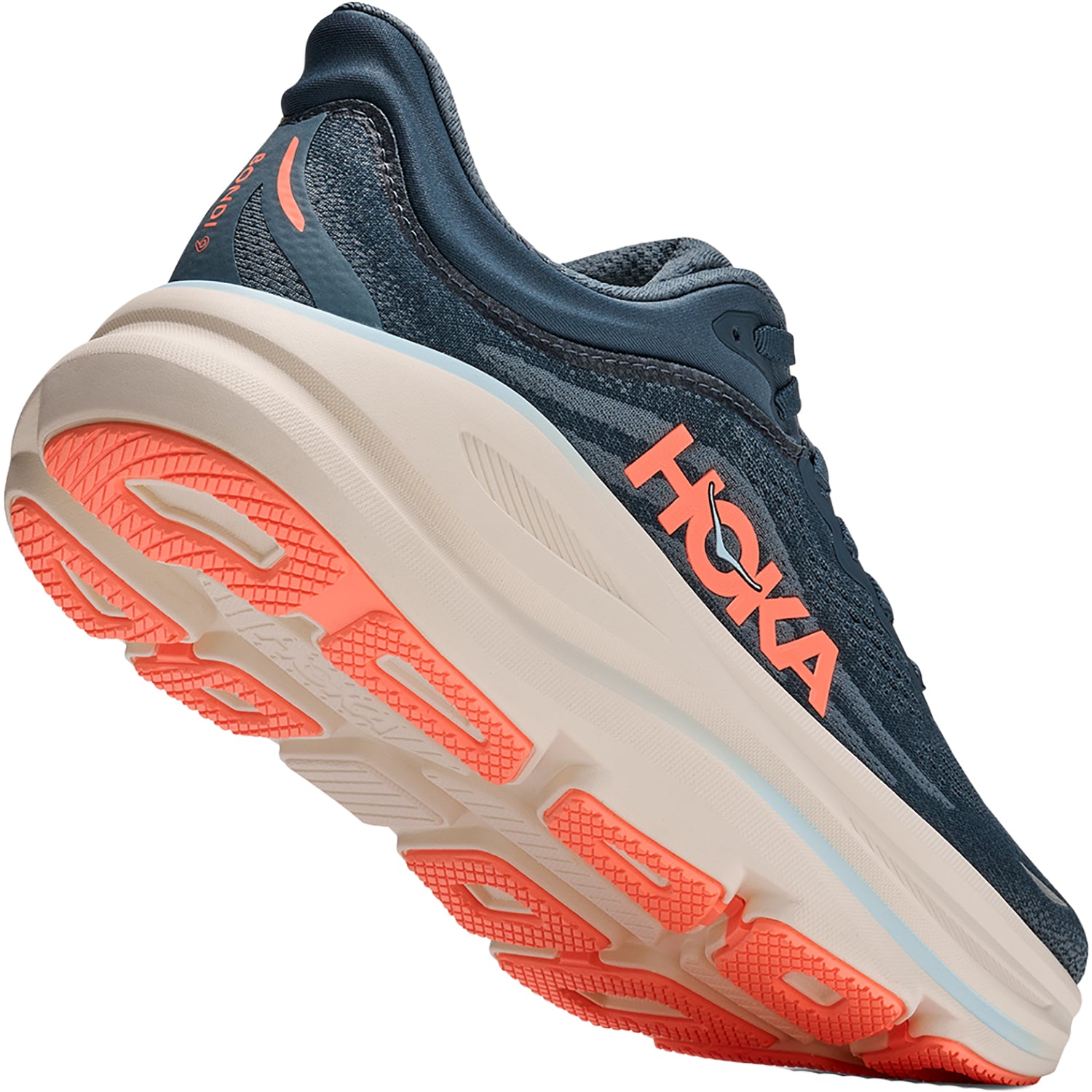 Mens Hoka one one Hoka Bondi 9 (Neutral Support) Men's Athletic Shoes Faded Navy/Slate Blue Faded Navy/Slate Blue
