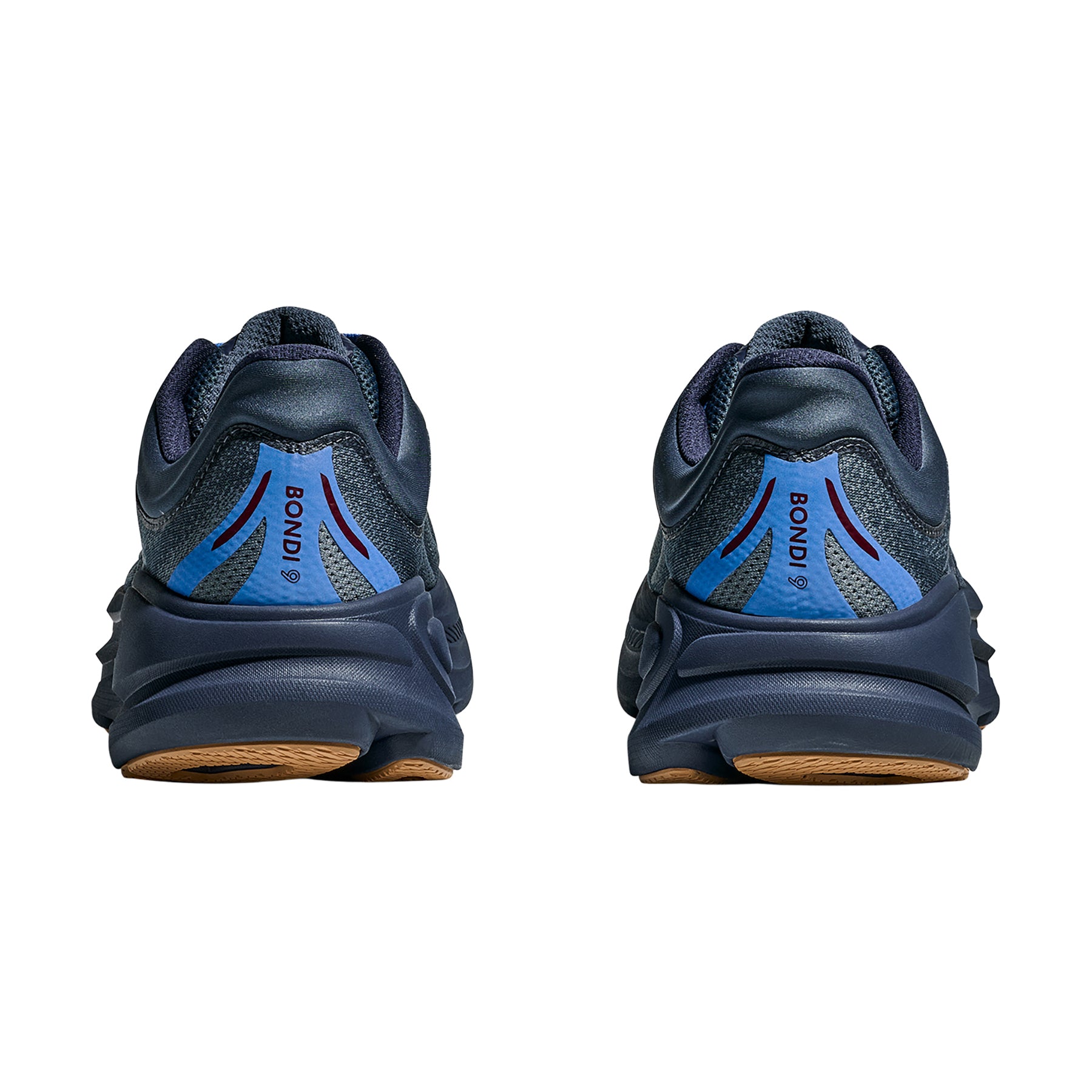 Mens Hoka one one Hoka Bondi 9 Men's Athletic Shoes Faded Navy/Slate Blue (Neutral Support) Faded Navy/Slate Blue
