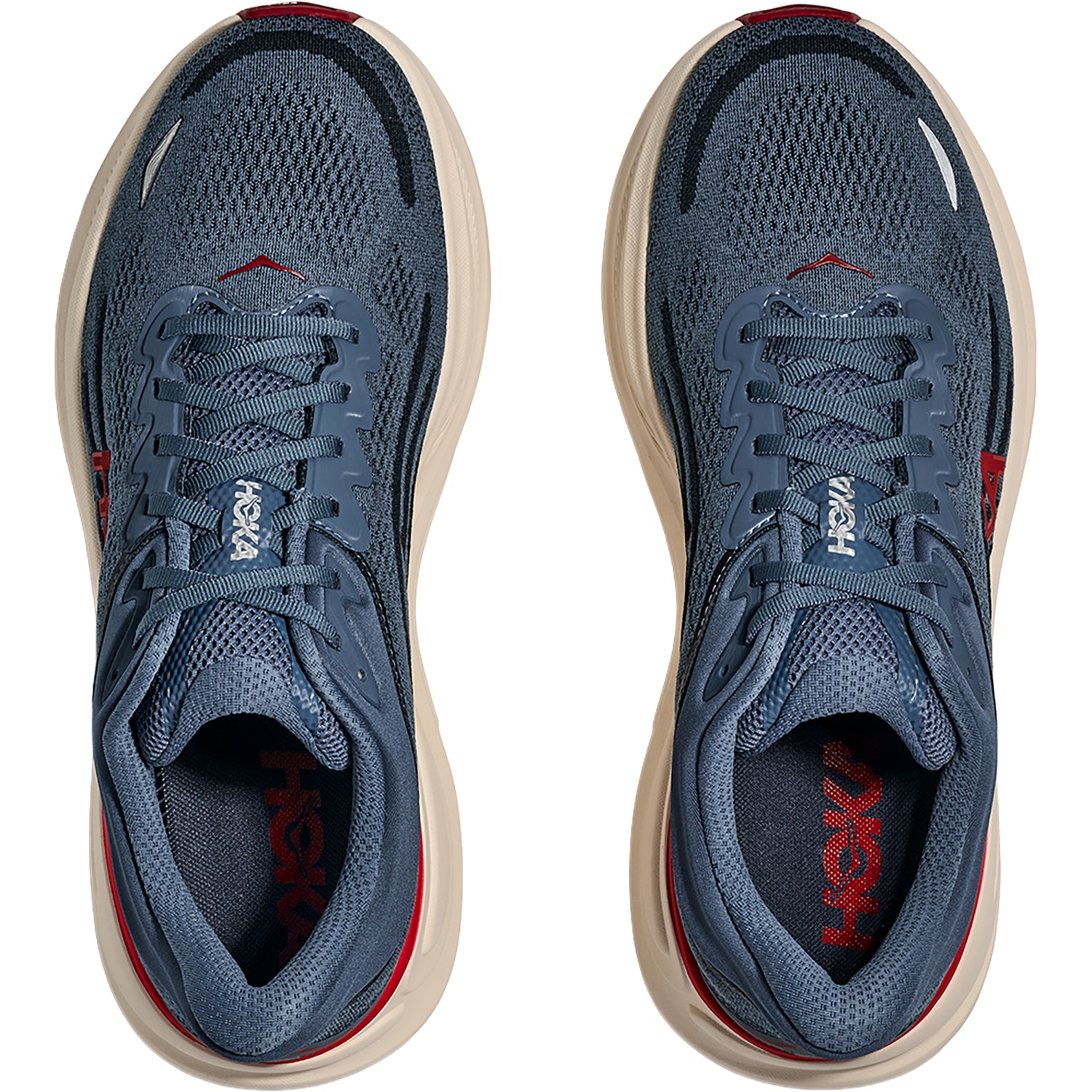 Mens Hoka one one Men's Hoka Bondi 9 Thunder Cloud/Vermillion (Neutral Support) Thunder Cloud/Vermillion