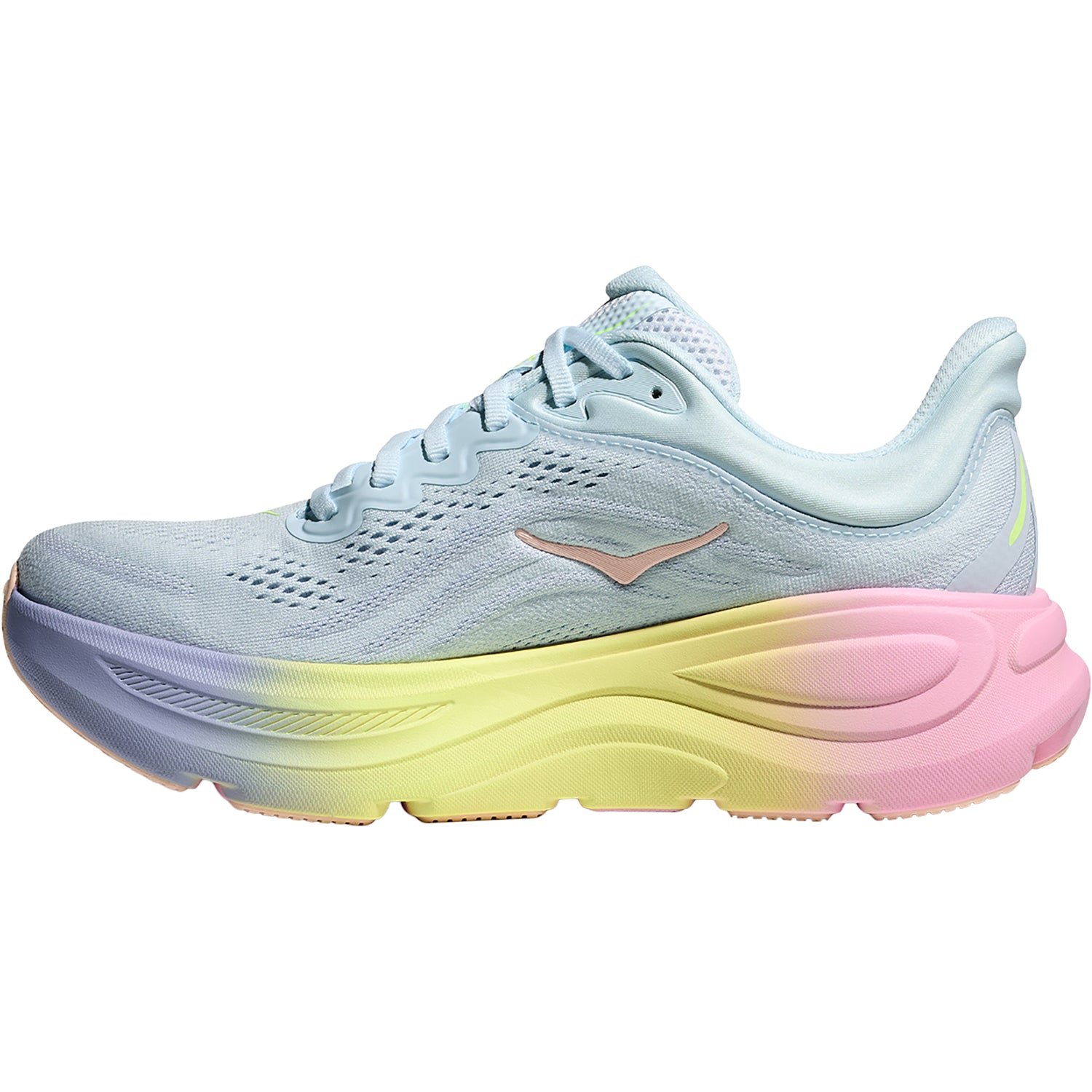 Womens Hoka one one Hoka Bondi 9 (Neutral Support) Women's Athletic Shoes Glimmering Blue/Overcast Glimmering Blue/Overcast