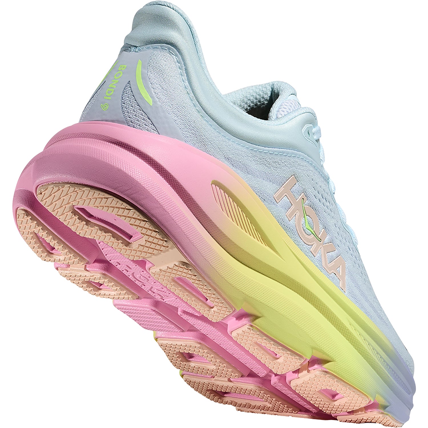 Womens Hoka one one Hoka Bondi 9 (Neutral Support) Women's Athletic Shoes Glimmering Blue/Overcast Glimmering Blue/Overcast