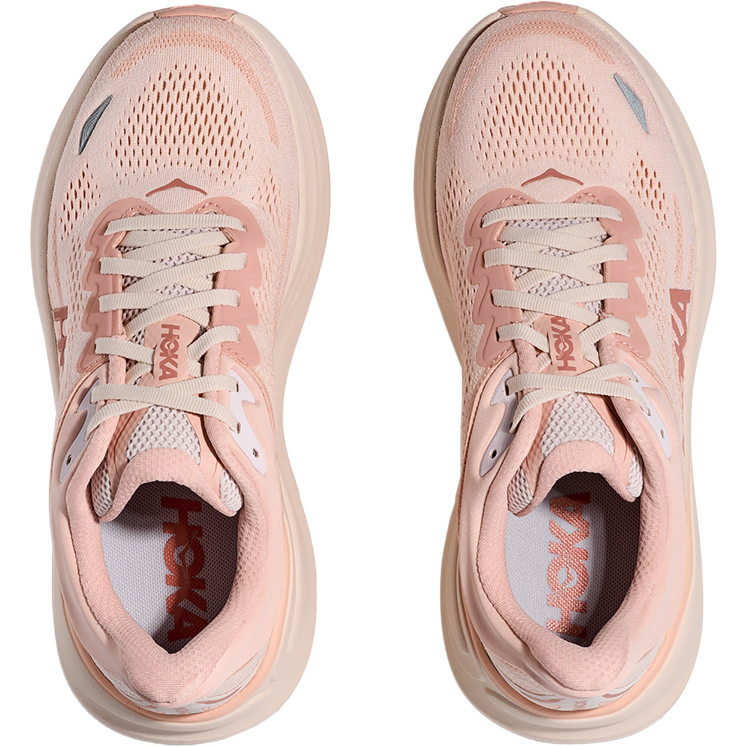 Womens Hoka one one Women's Hoka Bondi 9 Rose Latte/Rose Cream (Neutral Support) Rose Latte/Rose Cream