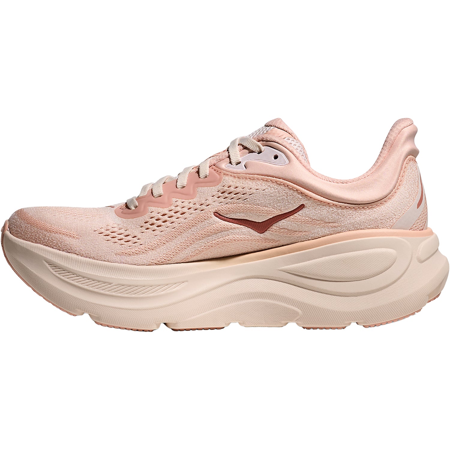 Womens Hoka one one Women's Hoka Bondi 9 Rose Latte/Rose Cream (Neutral Support) Rose Latte/Rose Cream