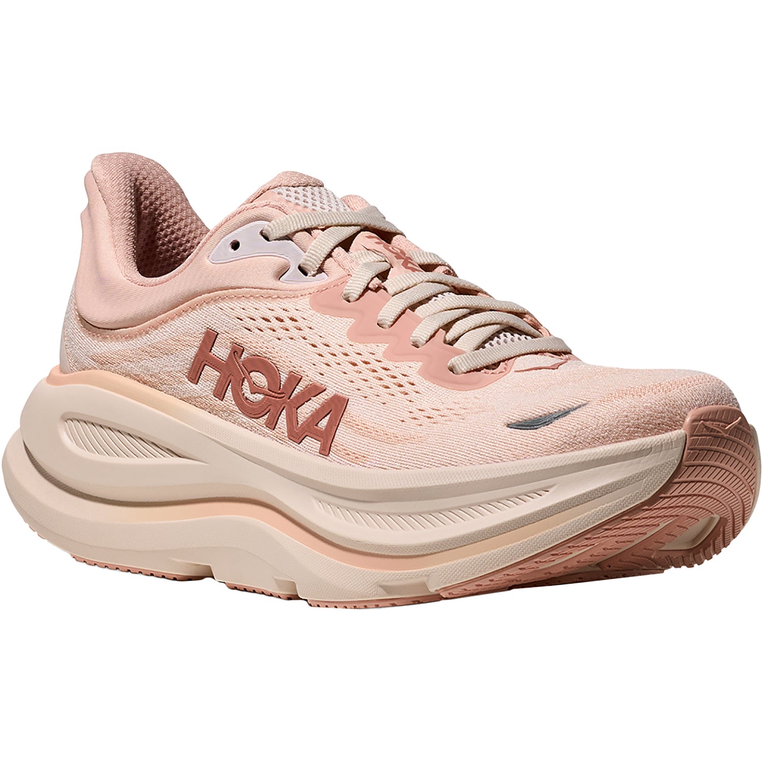 Womens Hoka one one Women's Hoka Bondi 9 Rose Latte/Rose Cream (Neutral Support) Rose Latte/Rose Cream