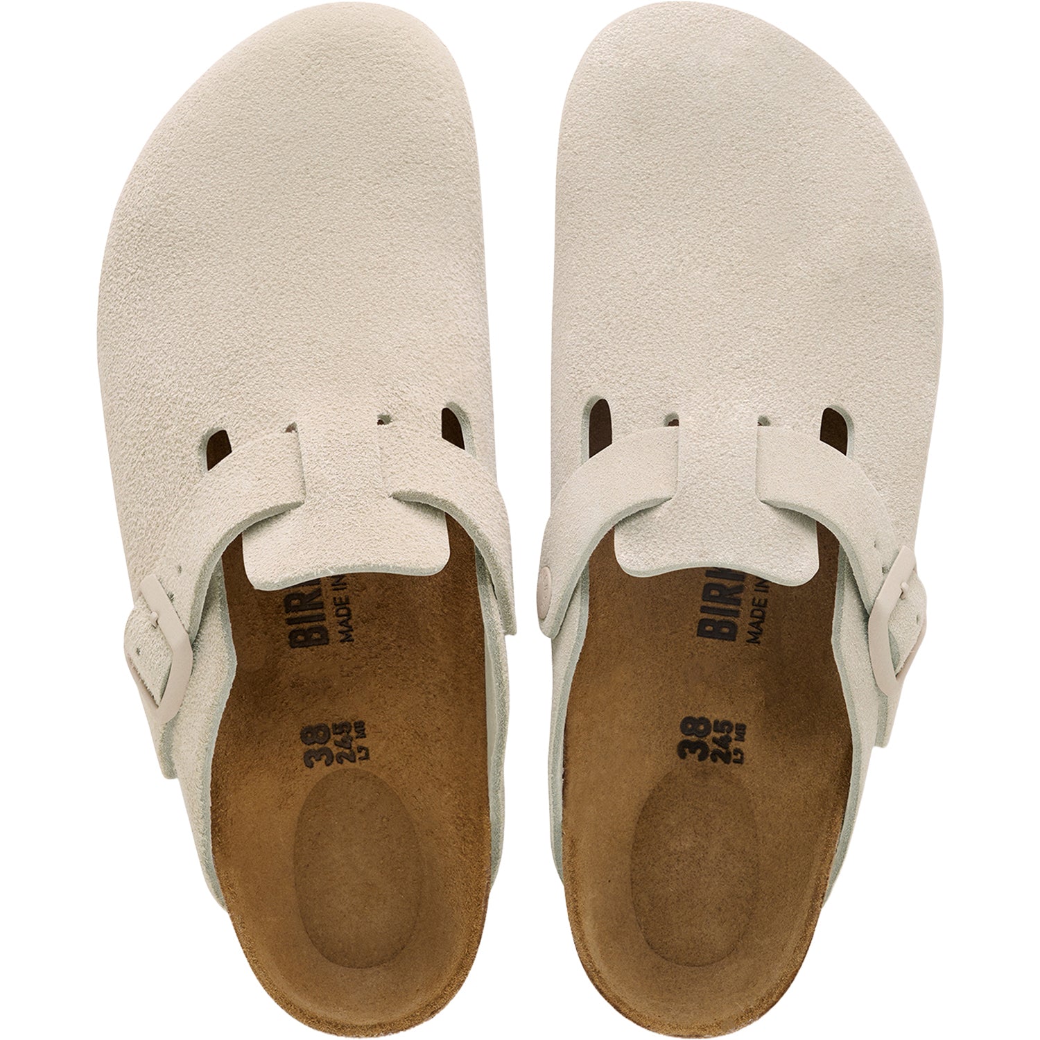Unisex Birkenstock Birkenstock Boston Unisex Clogs Oyster Suede Oyster Suede