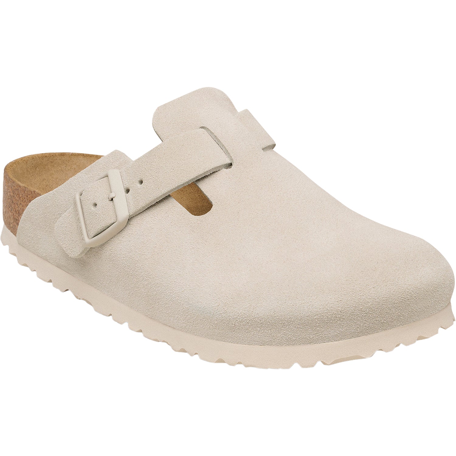 Unisex Birkenstock Birkenstock Boston Unisex Clogs Oyster Suede Oyster Suede