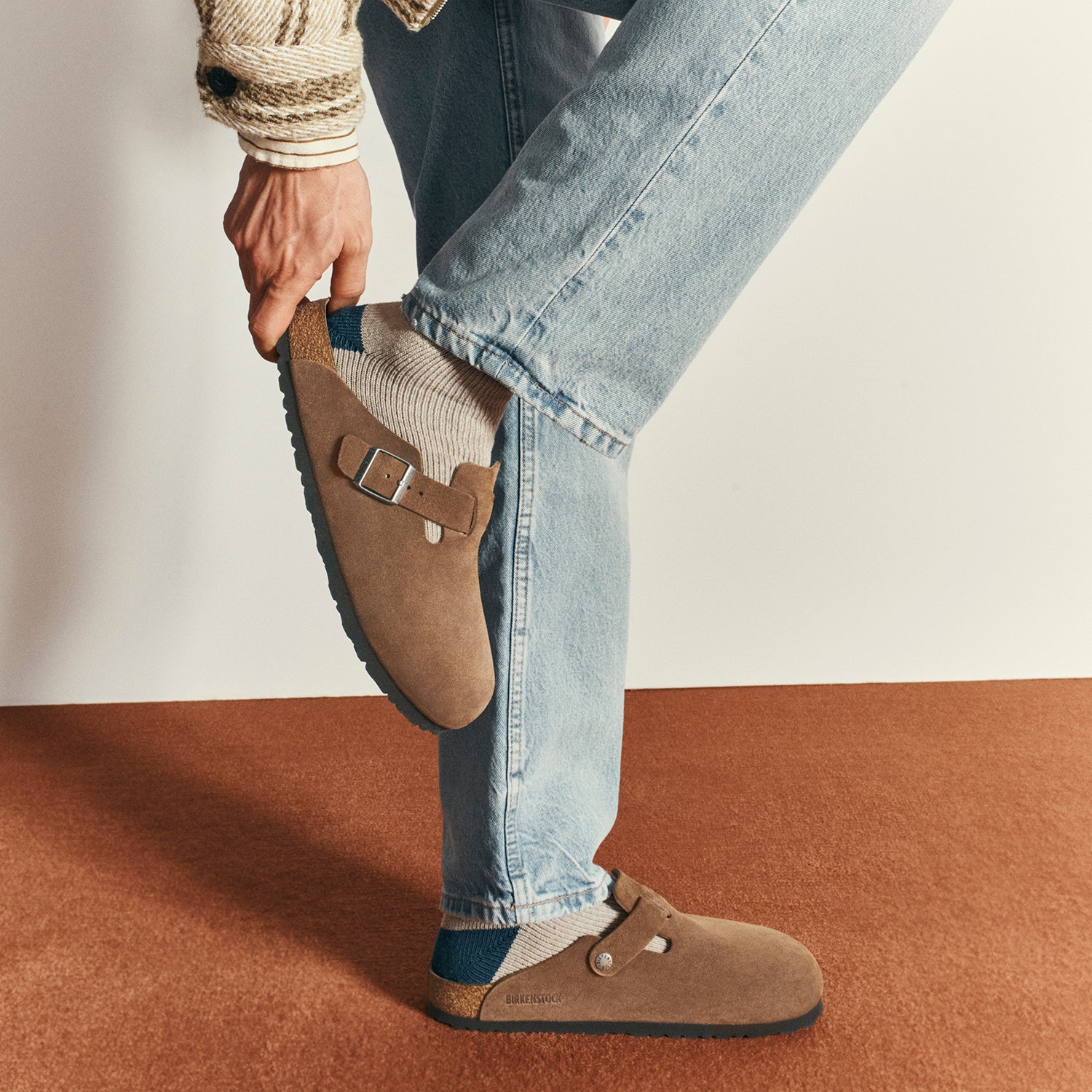 Unisex Birkenstock Boston Soft Footbed Dark Tea – Footwear etc.