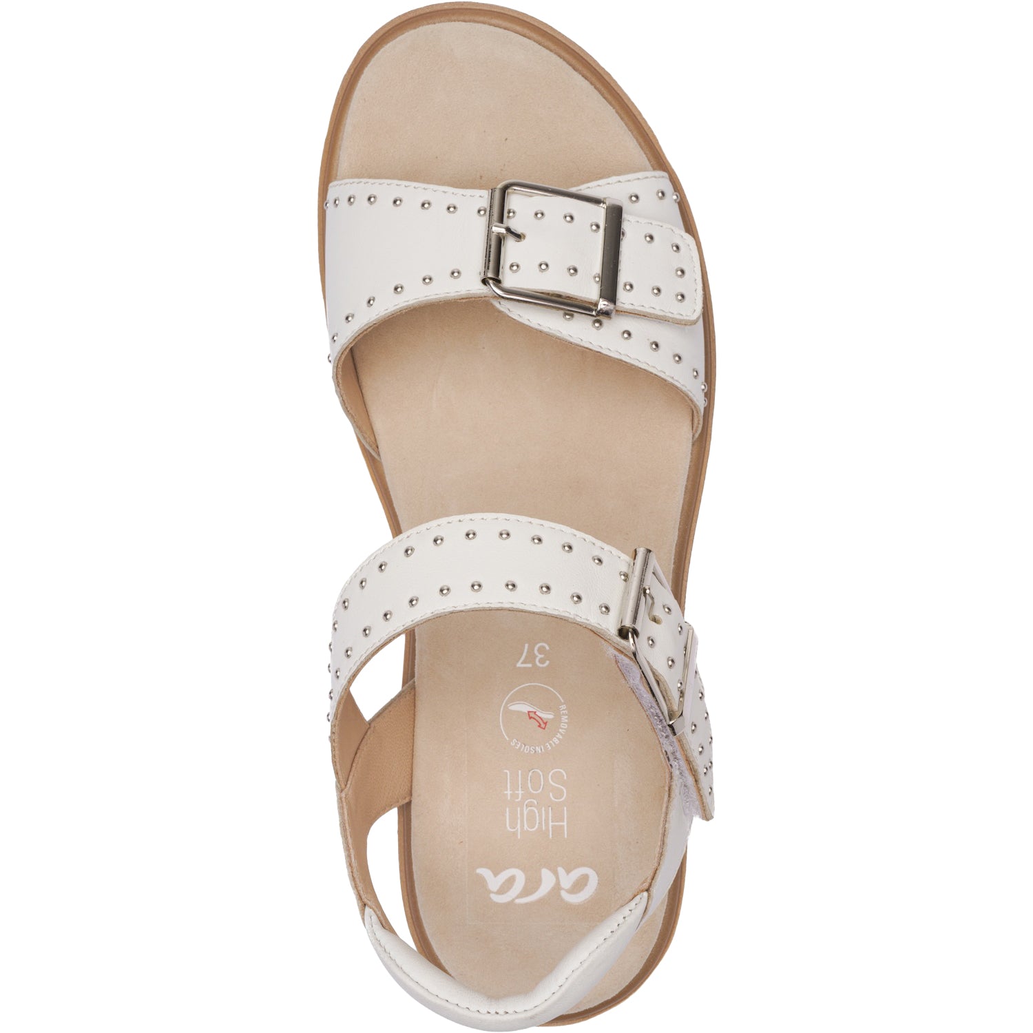 Womens Ara shoes Ara Buttercup Women's Sandals White Calf Leather White Calf Leather