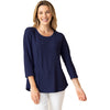 Womens Habitat Women's Habitat Cascade Cotton Built In Pocket Tee Navy Navy