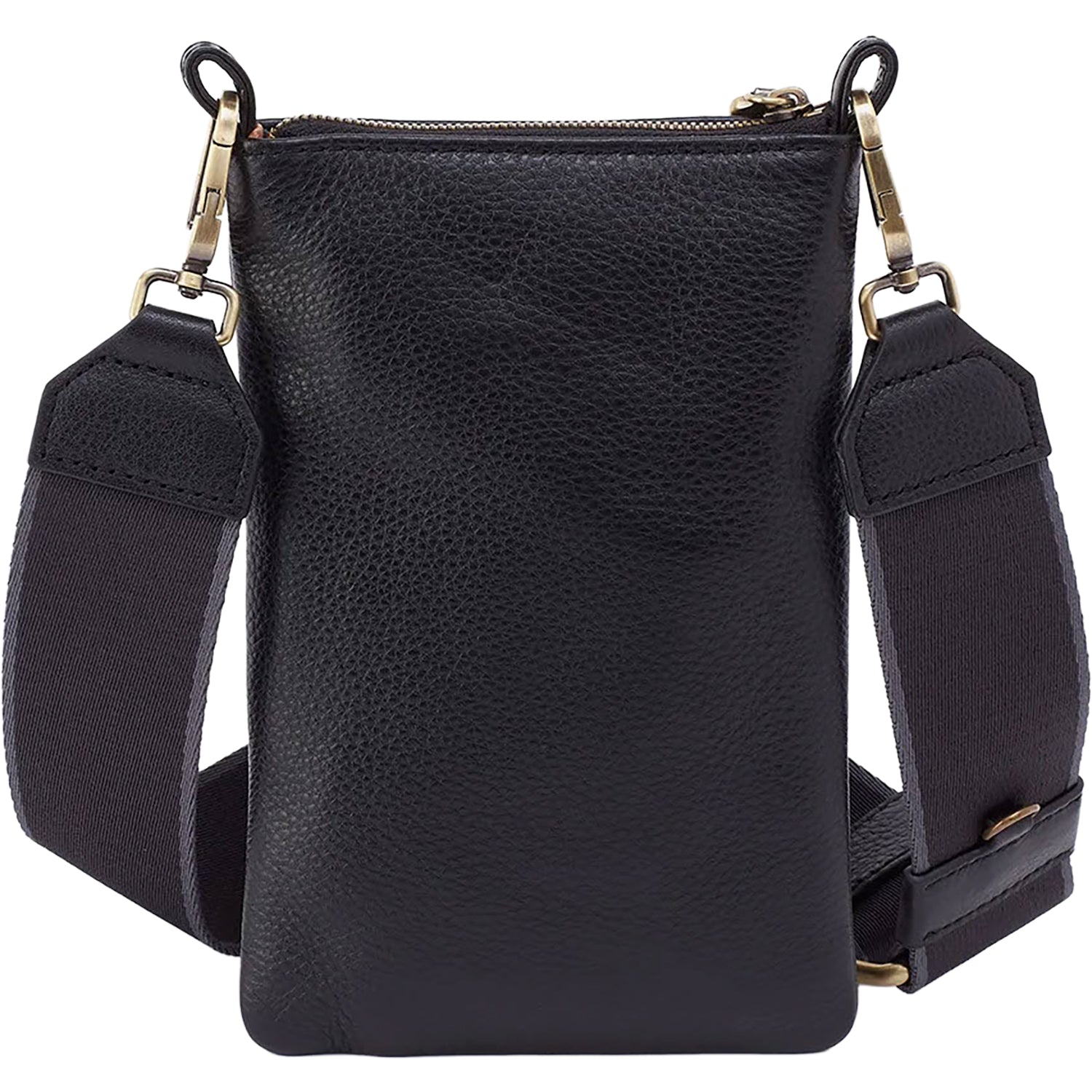 Womens Hobo Hobo International Cass Phone Crossbody Handbag Black Pebbled Leather Black Pebbled Leather