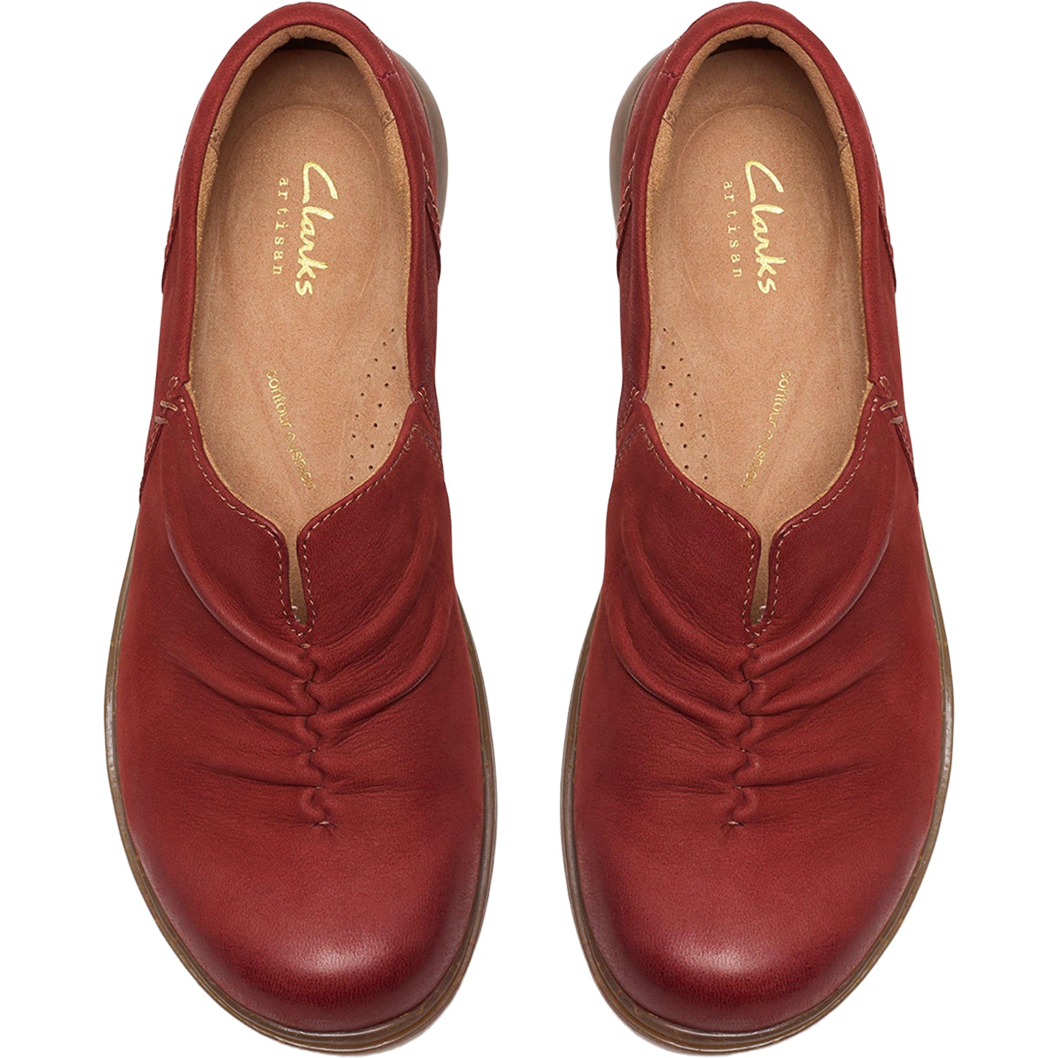 Womens Clarks Women's Clarks Certina Rose Chestnut Leather Chestnut