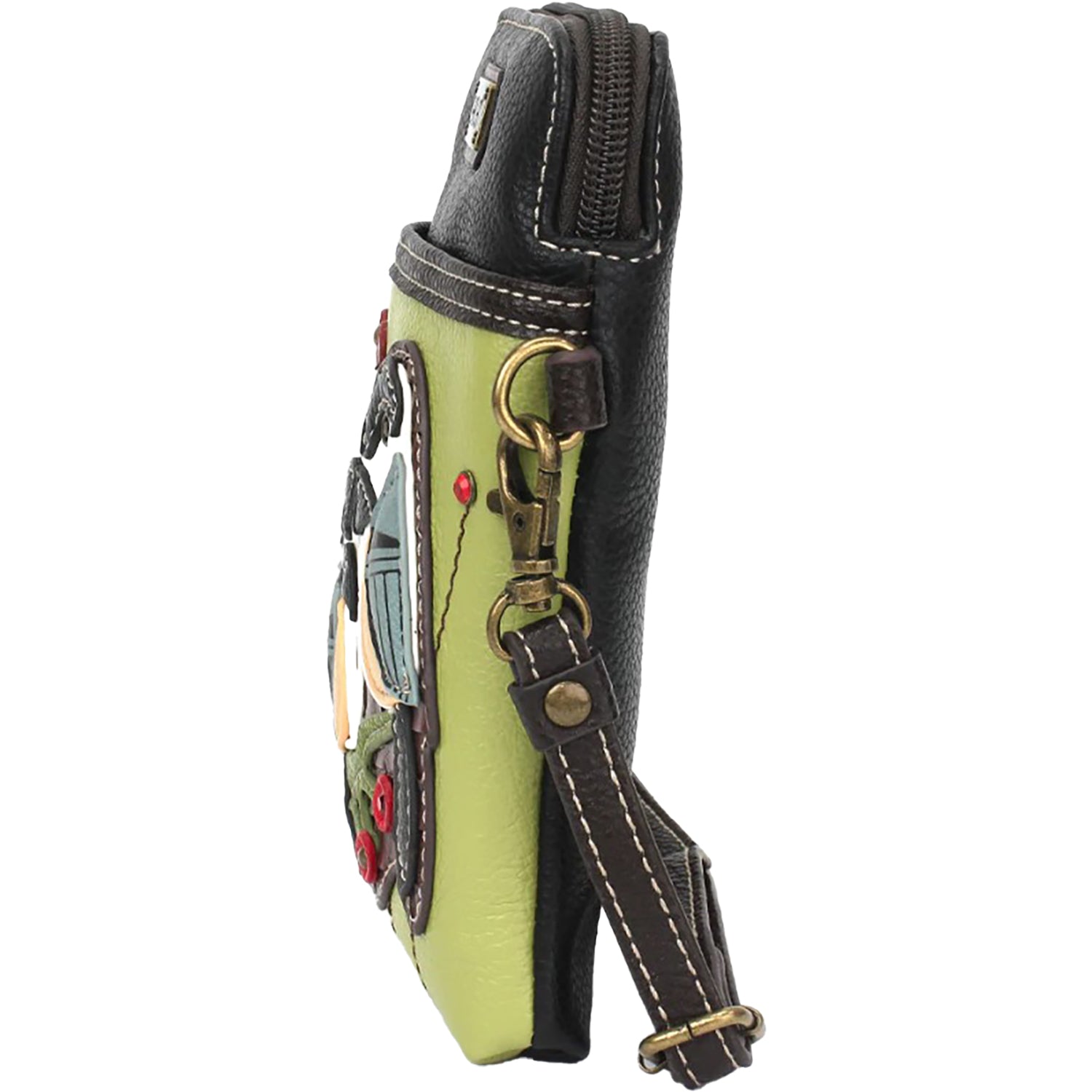 Womens Chala Chala Chickadee Cellphone Crossbody Handbag Green Green