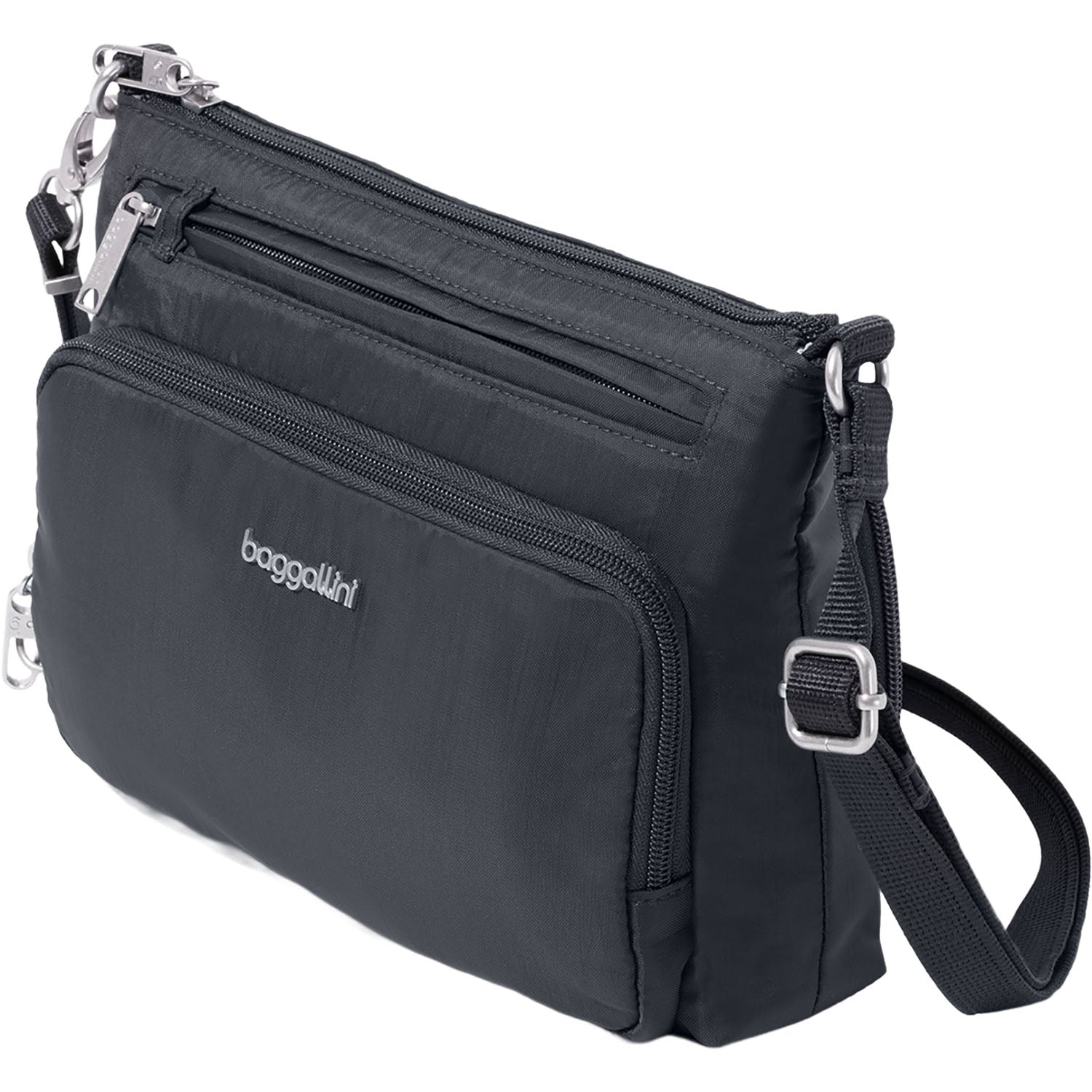 Womens Baggallini Baggallini Classic Anti-Theft Keepsake Crossbody Handbag Black Black