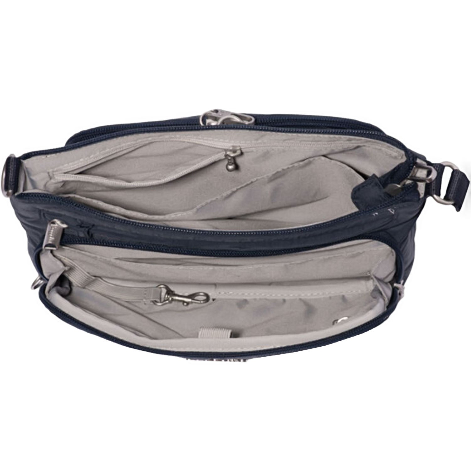 Womens Baggallini Baggallini Classic Anti-Theft Keepsake Crossbody Handbag French Navy French Navy